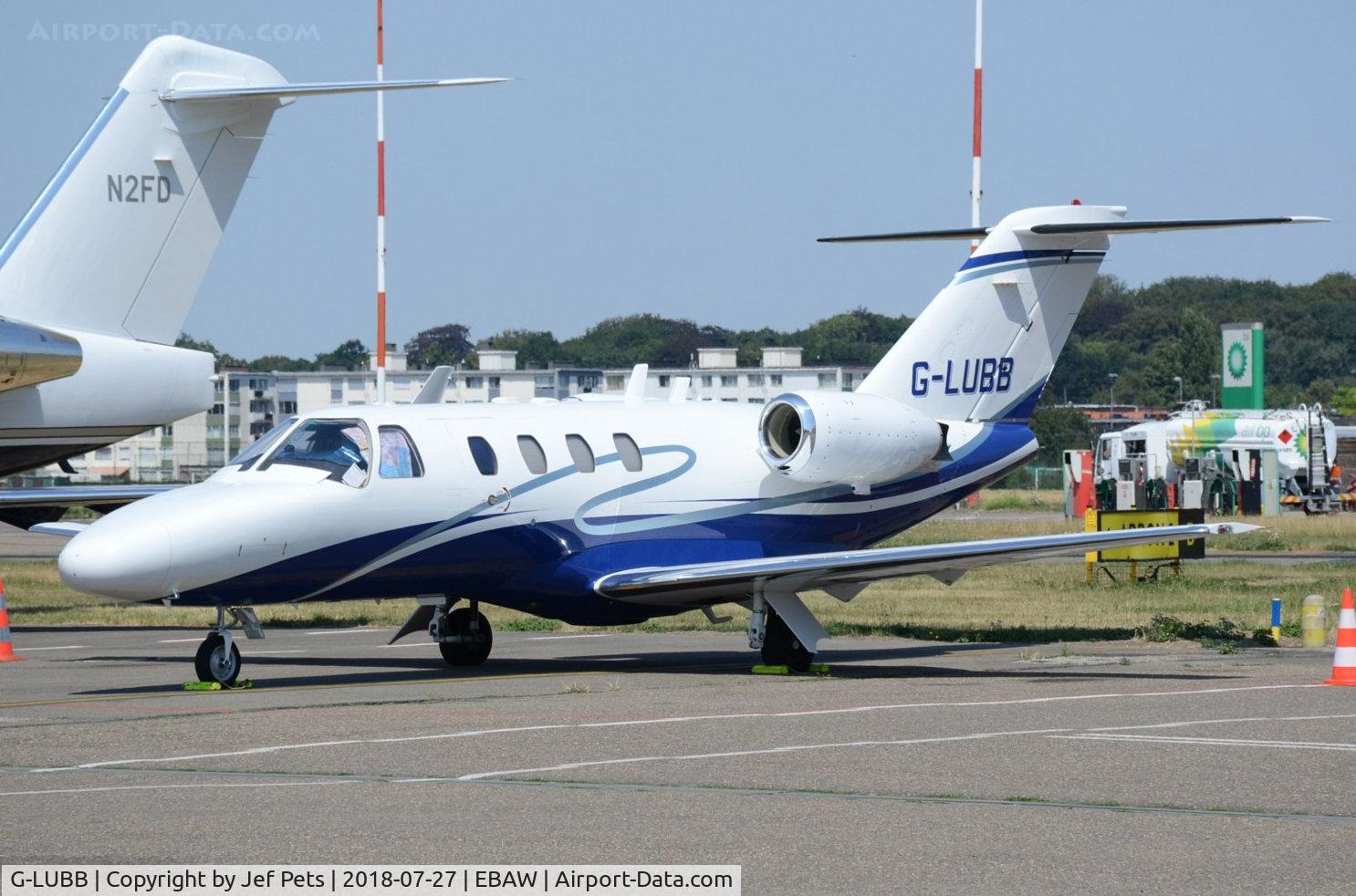G-LUBB, 1998 Cessna 525 CitationJet C/N 525-0271, At Antwerp Airport.