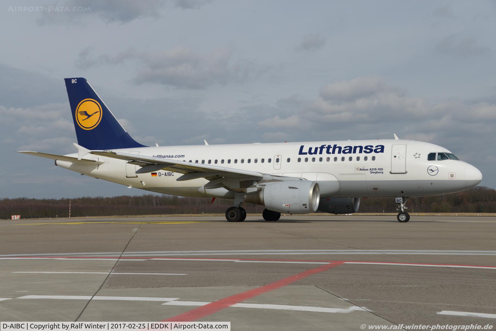 D-AIBC, 2010 Airbus A319-112 C/N 4332, Airbus A319-112 LH DLH Lufthansa 'Siegburg' - 4332 - D-AIBC -25.02.2017 - CGN