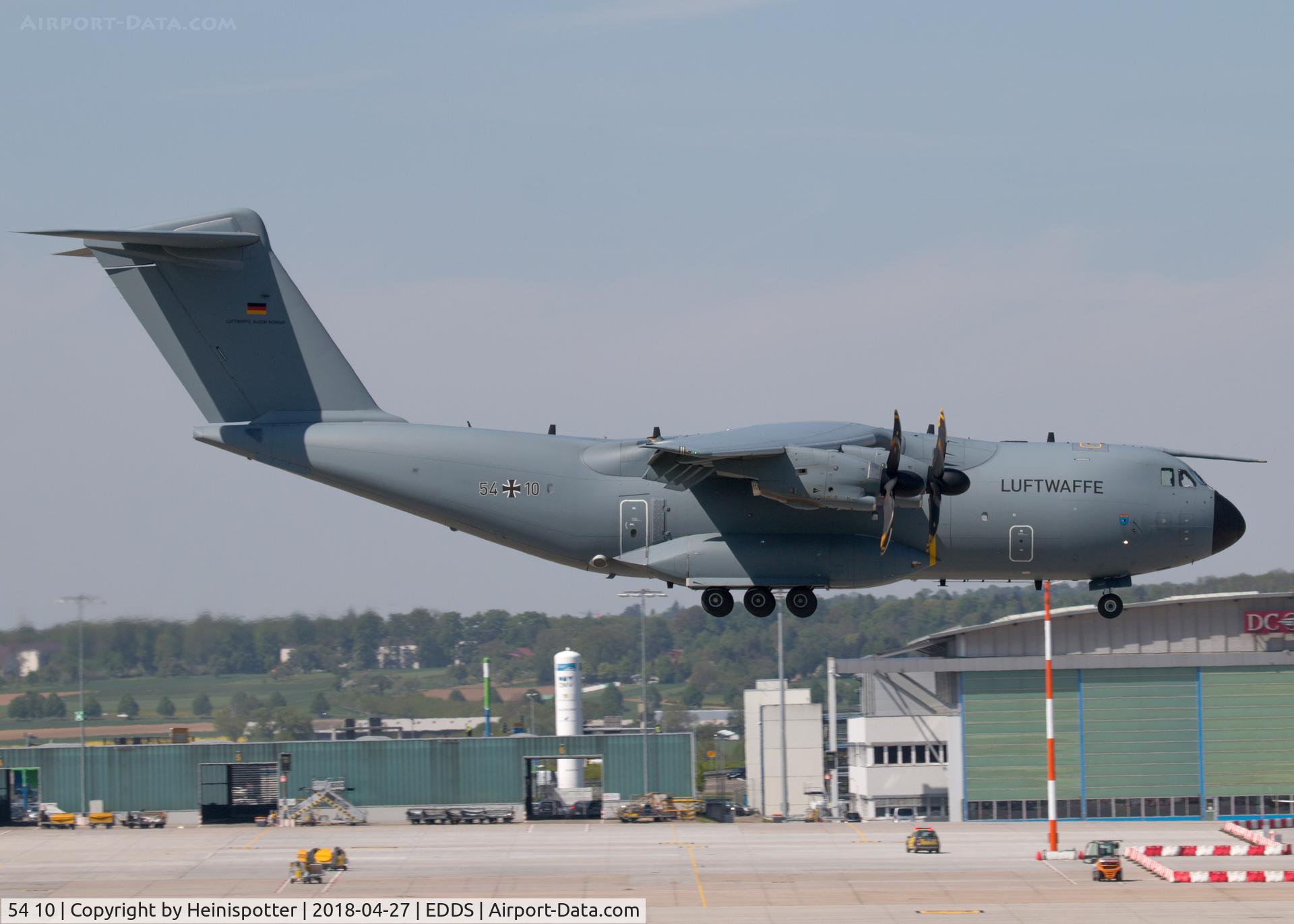 54 10, 2017 Airbus A400M Atlas C/N 049, 54+10 at Stuttgart Airport.