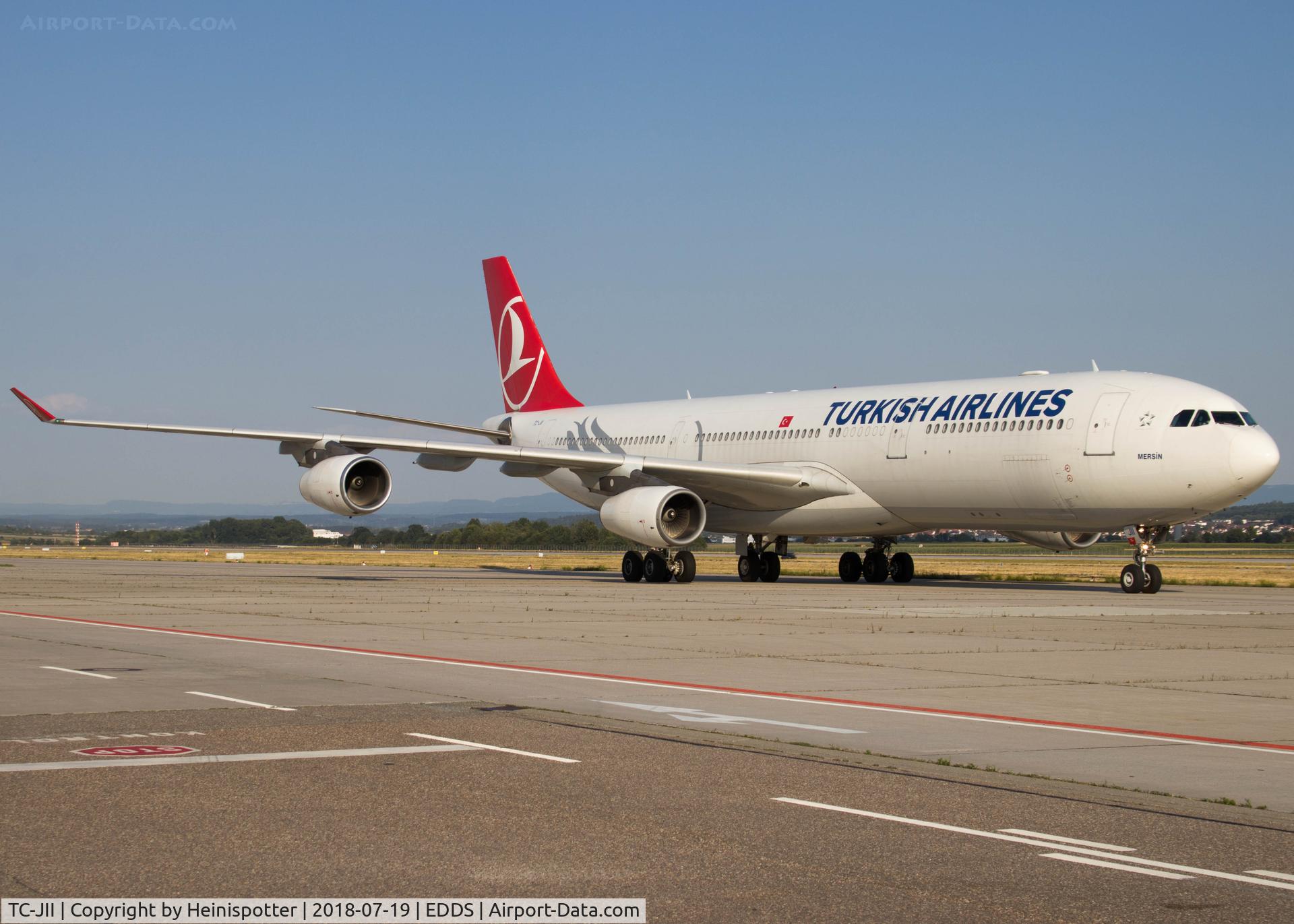 TC-JII, 2000 Airbus A340-313 C/N 331, TC-JII at Stuttgart Airport.