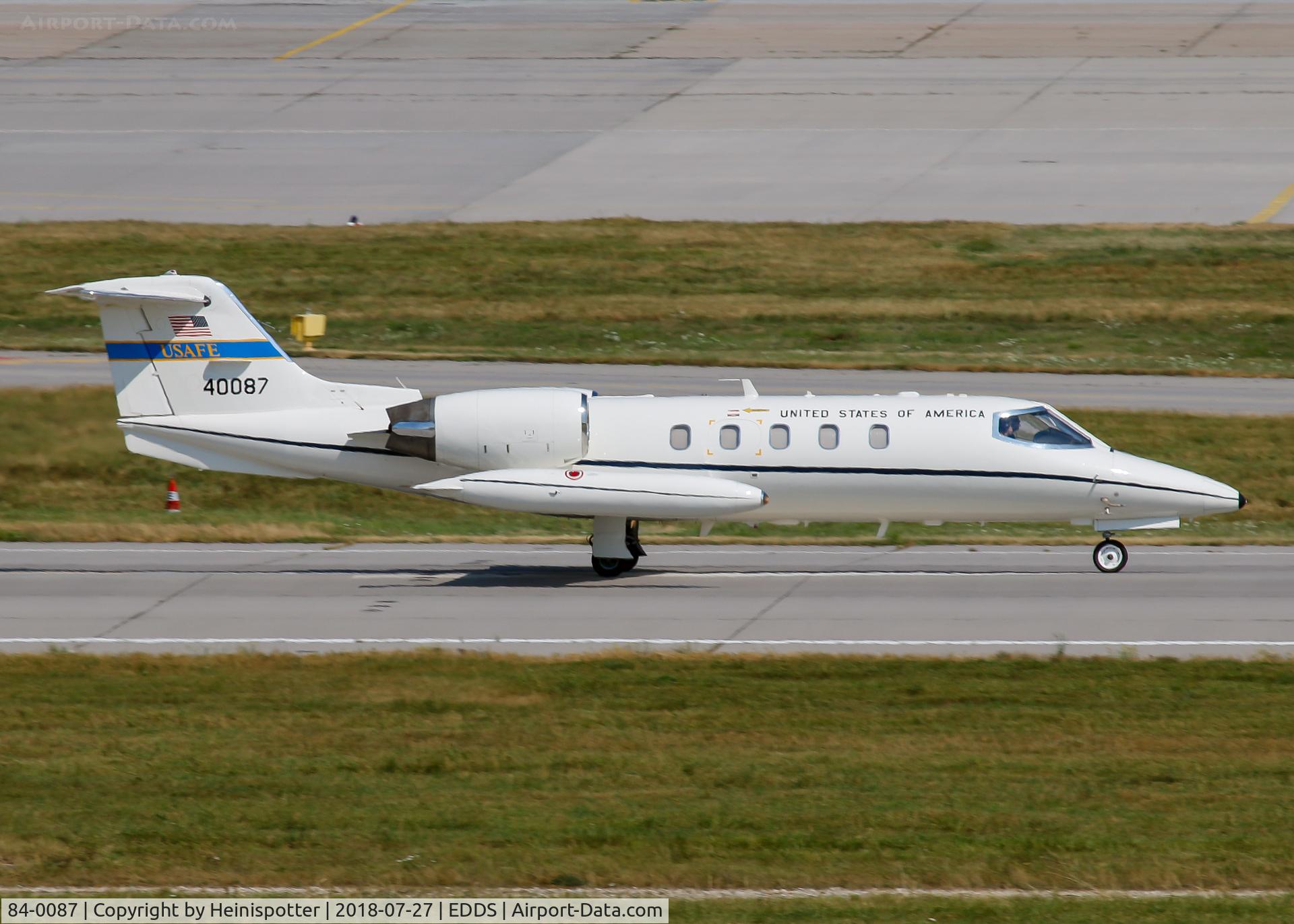 84-0087, 1984 Gates Learjet C-21A C/N 35A-533, 84-0087 at Stuttgart Airport.