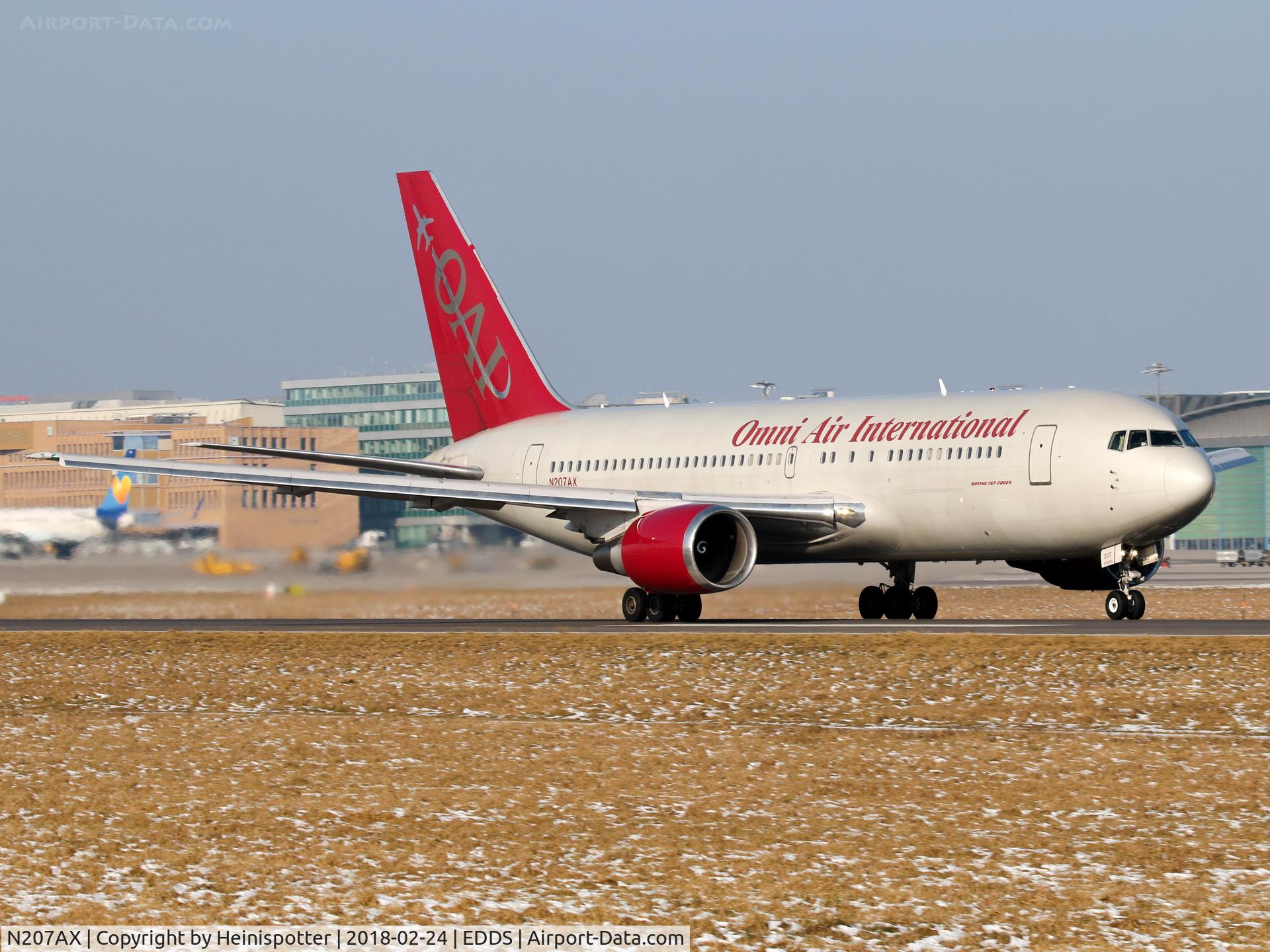 N207AX, 2001 Boeing 767-224 C/N 30438, N207AX  at Stuttgart Airport.