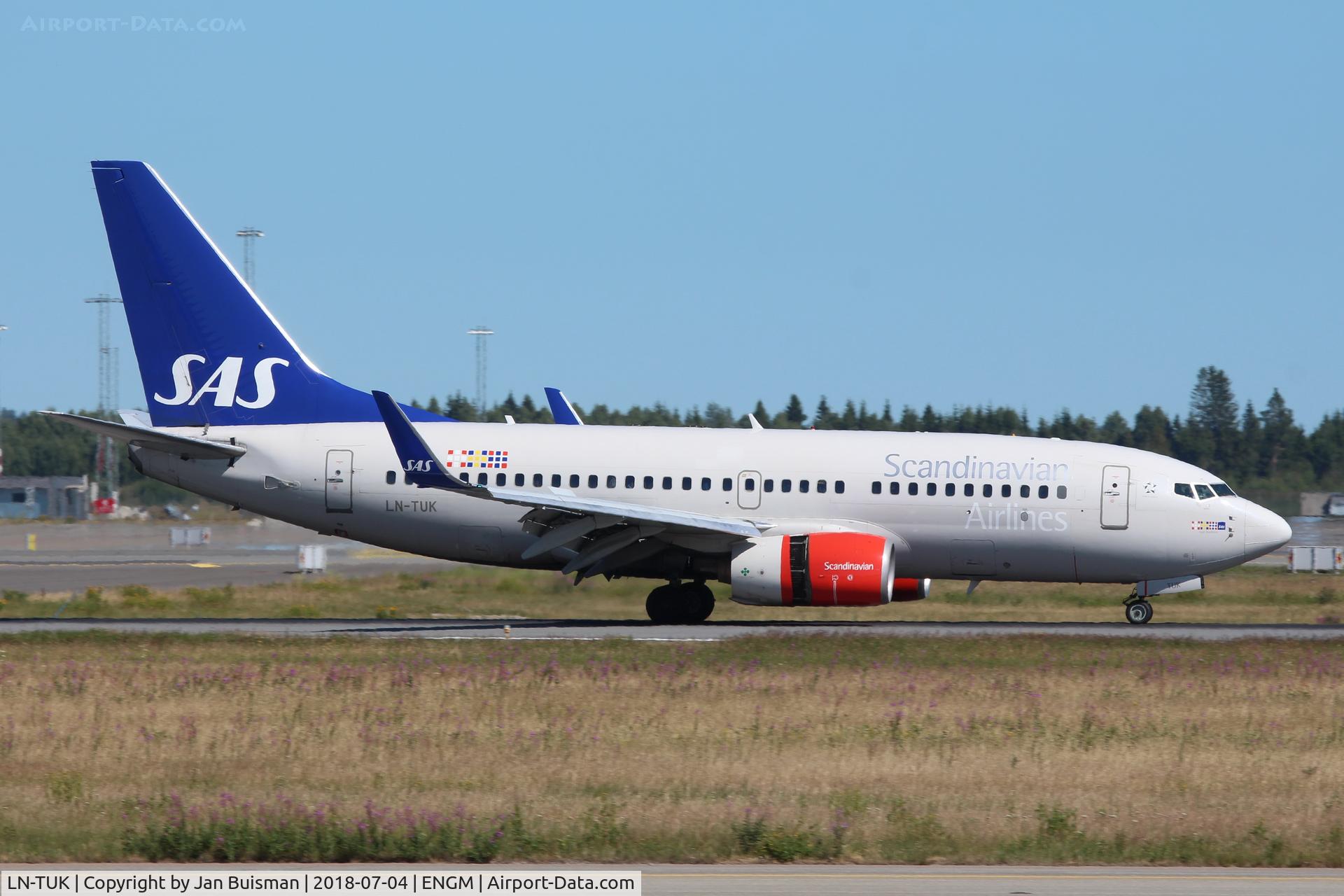 LN-TUK, 2001 Boeing 737-705 C/N 29096, SAS