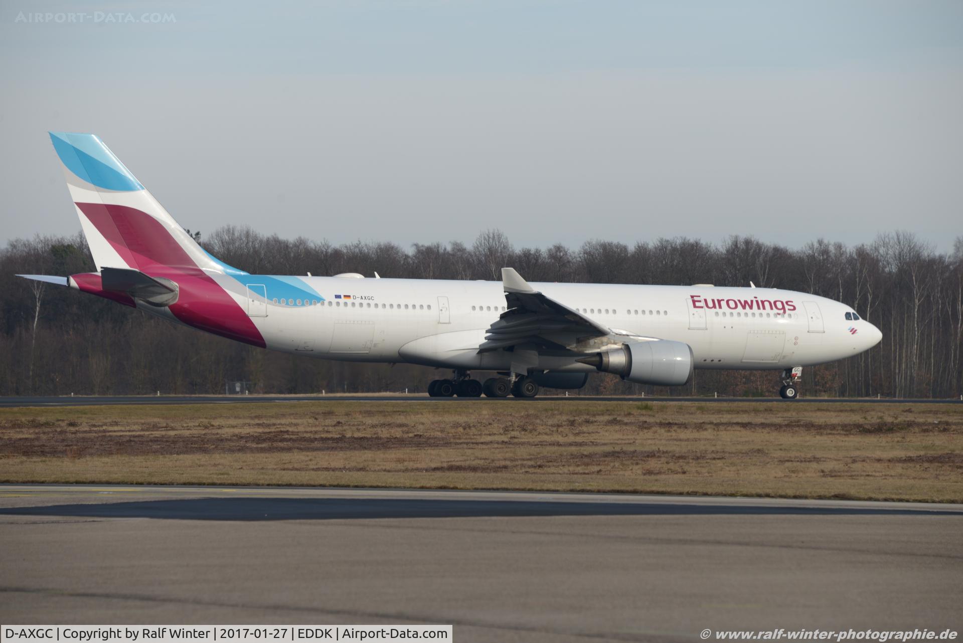 D-AXGC, 2003 Airbus A330-203 C/N 555, Airbus A330-203 - EW EWE Eurowings - 555 - D-AXGC - 27.01.2017 - CGN