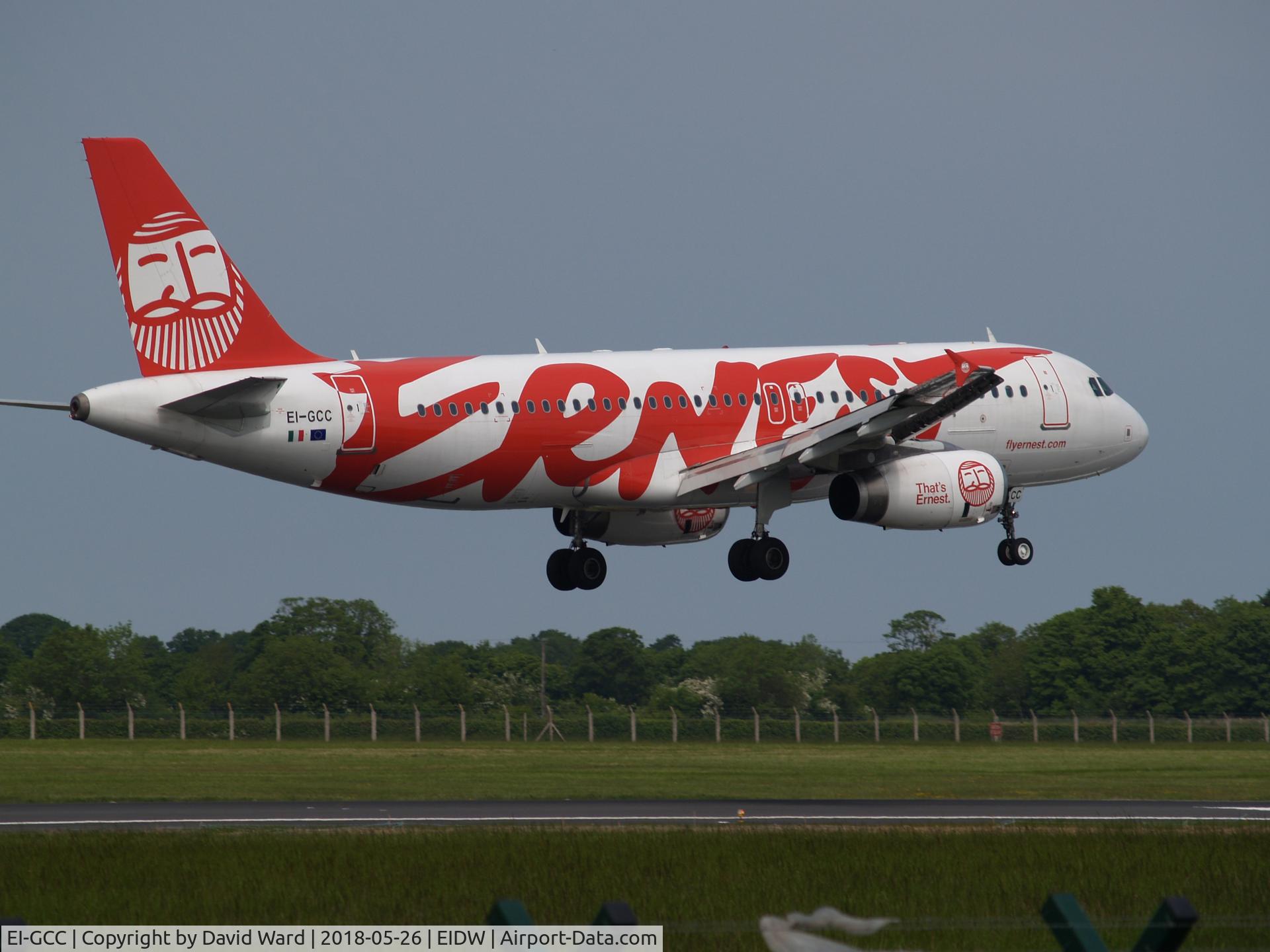 EI-GCC, 2003 Airbus A320-233 C/N 2044, Ernest Airlines A320-233 Landing in Dublin