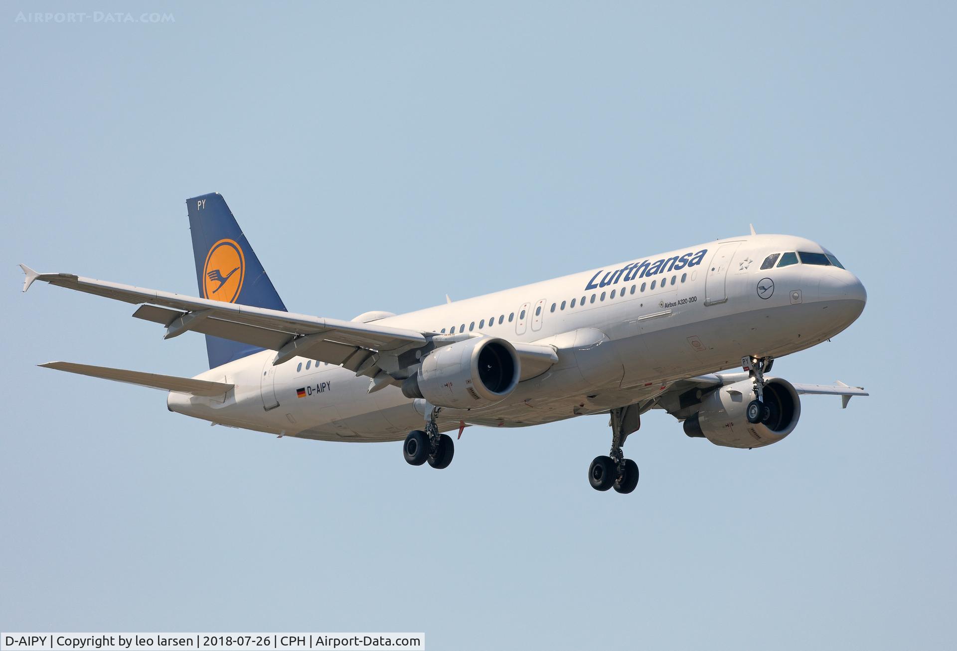 D-AIPY, 1991 Airbus A320-211 C/N 161, Copenhagen 26.7.2018 L/D R-04L