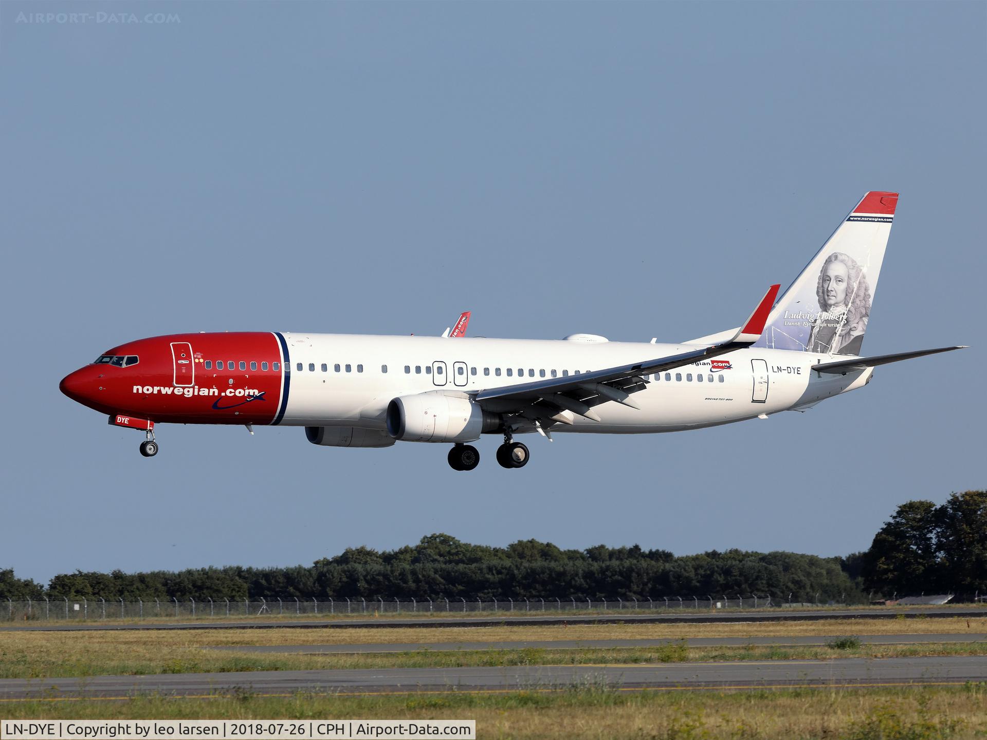 LN-DYE, 2010 Boeing 737-8JP C/N 39003, Copenhagen 26.7.2018 