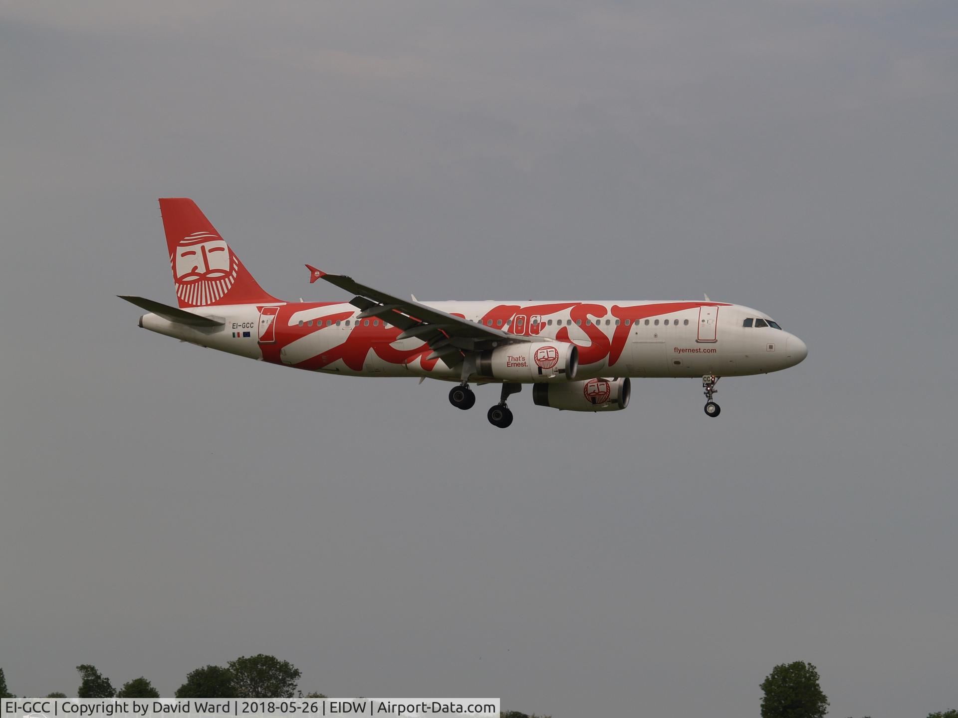 EI-GCC, 2003 Airbus A320-233 C/N 2044, Ernest Airlines A320-233 Landing in Dublin