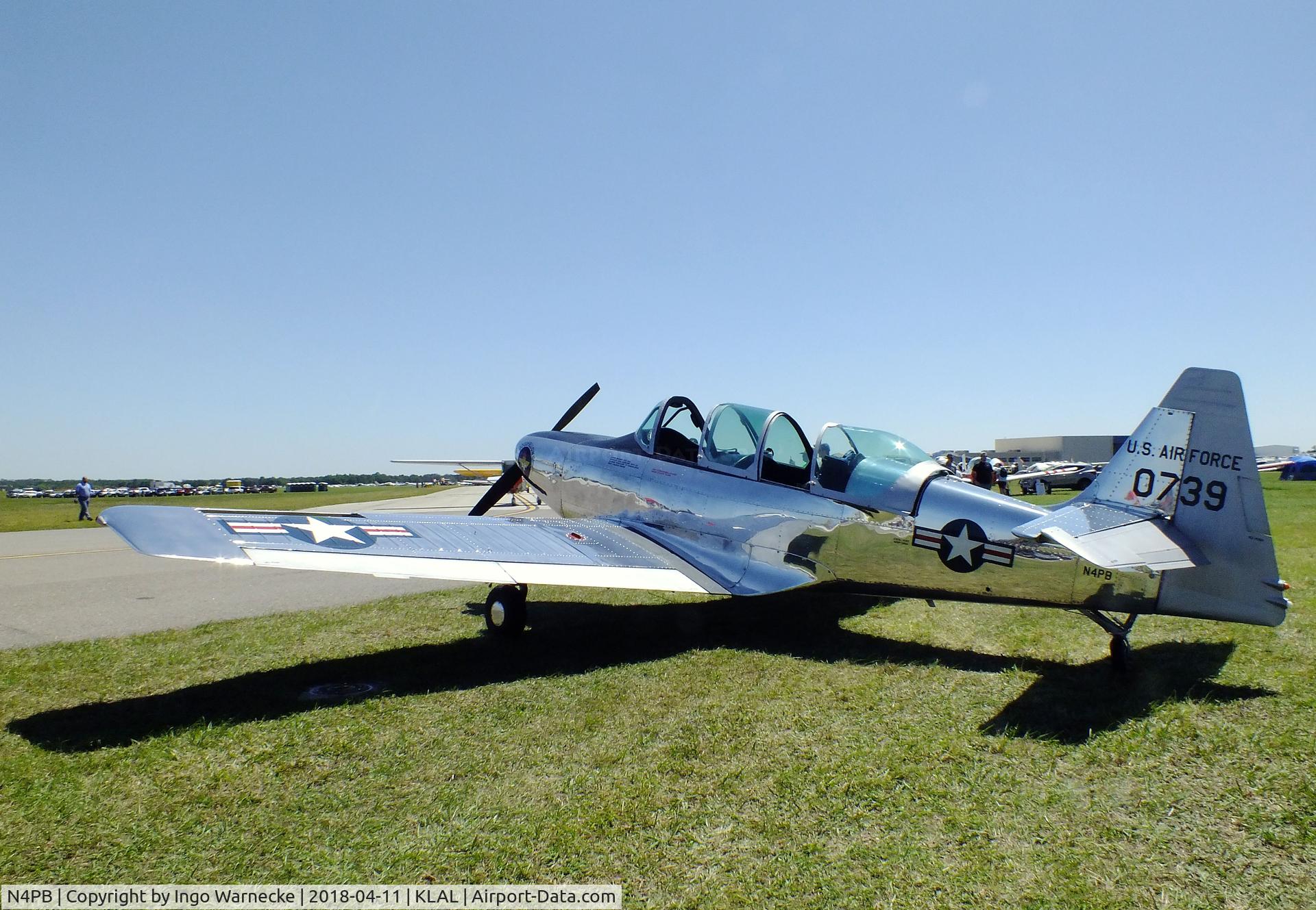 N4PB, 1950 Temco T-35 Buckaroo (TE-1B) C/N 6007, Temco T-35 Buckaroo (TE-1B) at 2018 Sun 'n Fun, Lakeland FL