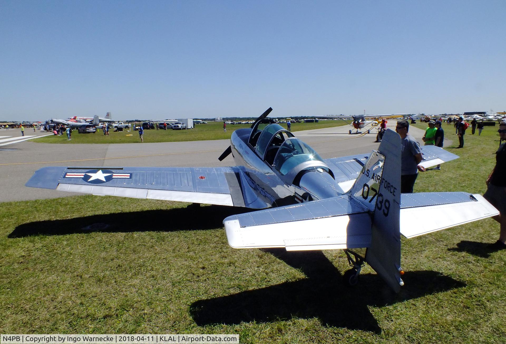 N4PB, 1950 Temco T-35 Buckaroo (TE-1B) C/N 6007, Temco T-35 Buckaroo (TE-1B) at 2018 Sun 'n Fun, Lakeland FL
