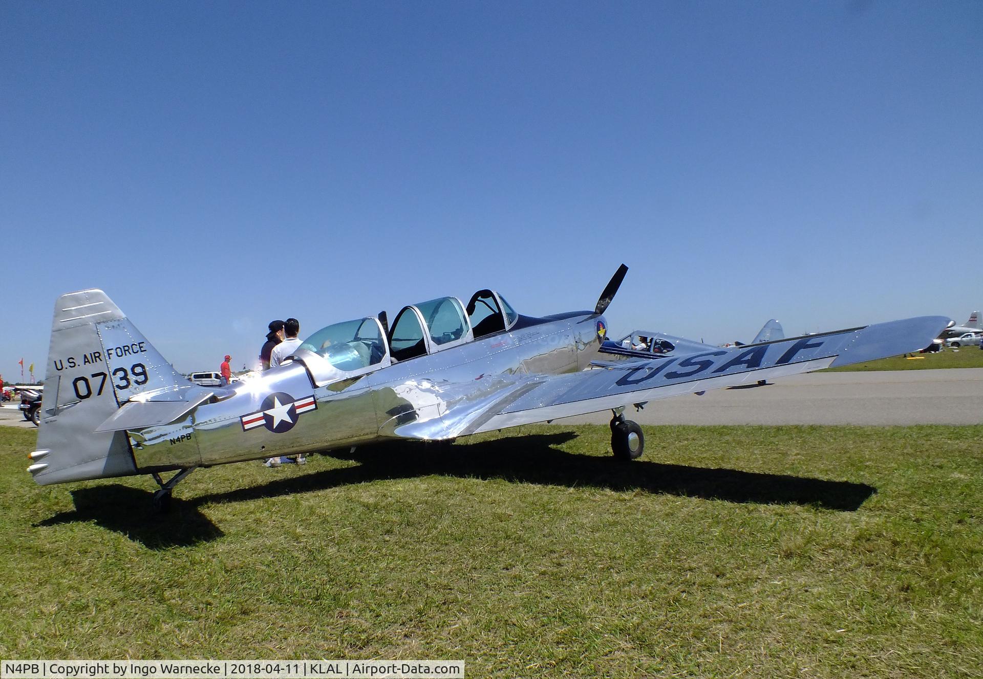 N4PB, 1950 Temco T-35 Buckaroo (TE-1B) C/N 6007, Temco T-35 Buckaroo (TE-1B) at 2018 Sun 'n Fun, Lakeland FL