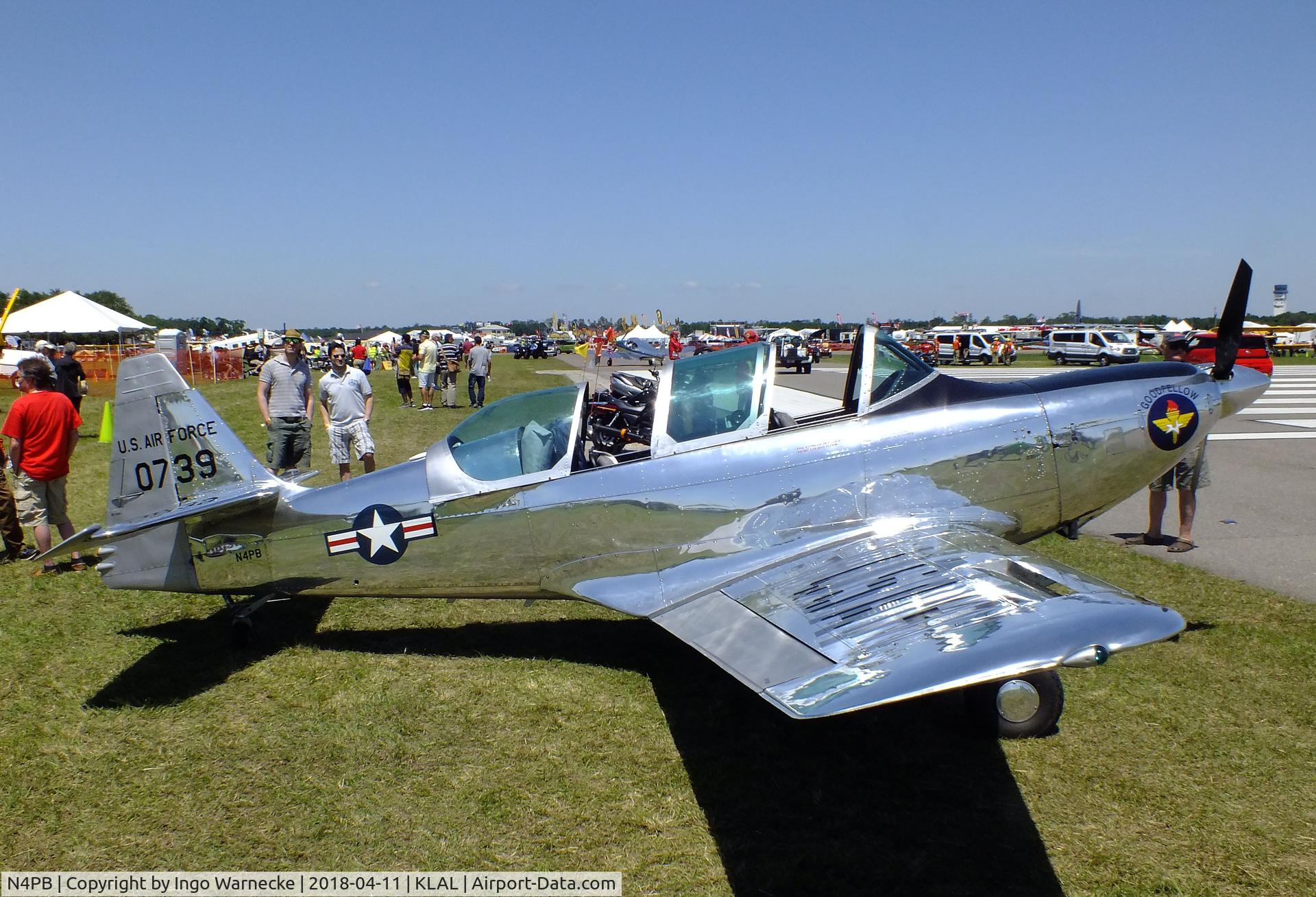 N4PB, 1950 Temco T-35 Buckaroo (TE-1B) C/N 6007, Temco T-35 Buckaroo (TE-1B) at 2018 Sun 'n Fun, Lakeland FL