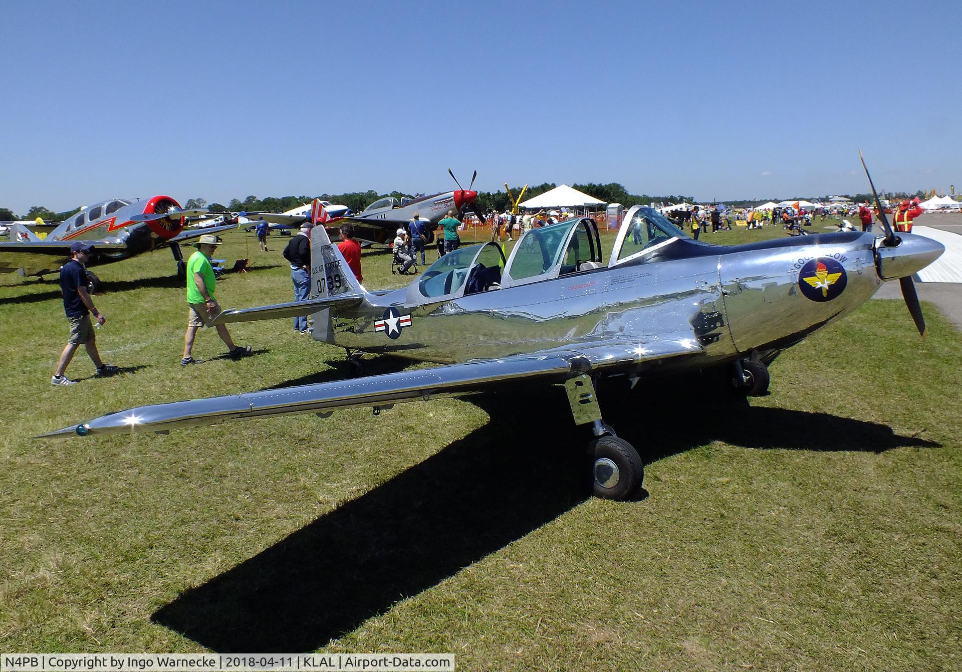 N4PB, 1950 Temco T-35 Buckaroo (TE-1B) C/N 6007, Temco T-35 Buckaroo (TE-1B) at 2018 Sun 'n Fun, Lakeland FL