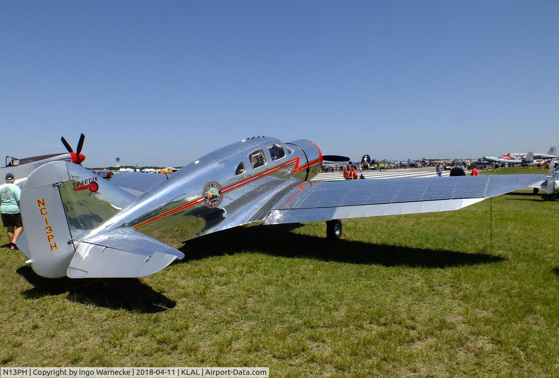 N13PH, 1938 Spartan 7W Executive C/N 13, Spartan 7W Executive at 2018 Sun 'n Fun, Lakeland FL