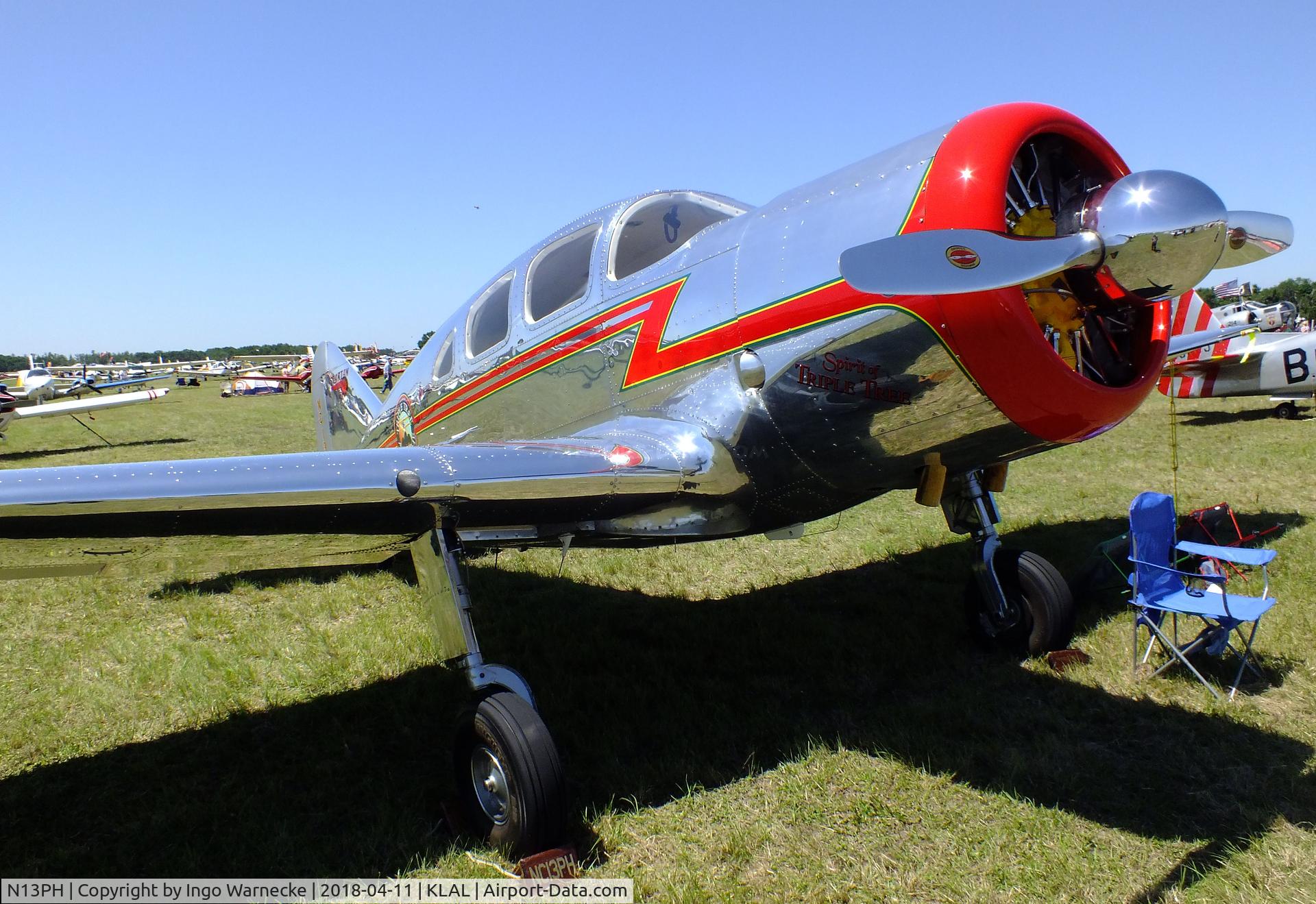 N13PH, 1938 Spartan 7W Executive C/N 13, Spartan 7W Executive at 2018 Sun 'n Fun, Lakeland FL