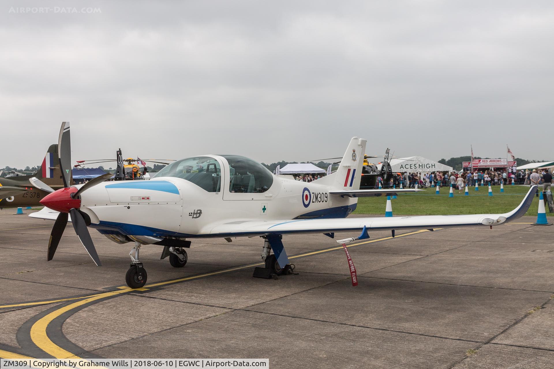 ZM309, 2017 Grob G-120TP-A Prefect T.1 C/N 11127, Grob Prefect T1 ZM309 3 FTS RAF Cosford Air Show 10/6/18