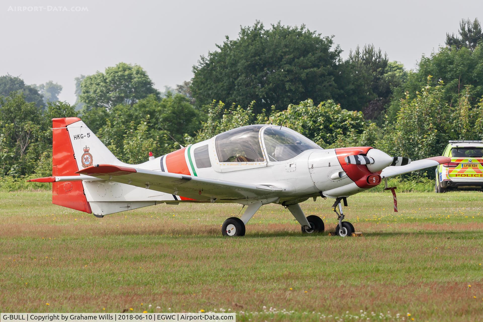 G-BULL, 1977 Scottish Aviation Bulldog Series 120 Model 128 C/N BH120/392, Scottish Aviation SA128 Bulldog HKG-5 (G-BULL) Bulldog Aeros Cosford Air Show 10/6/18
