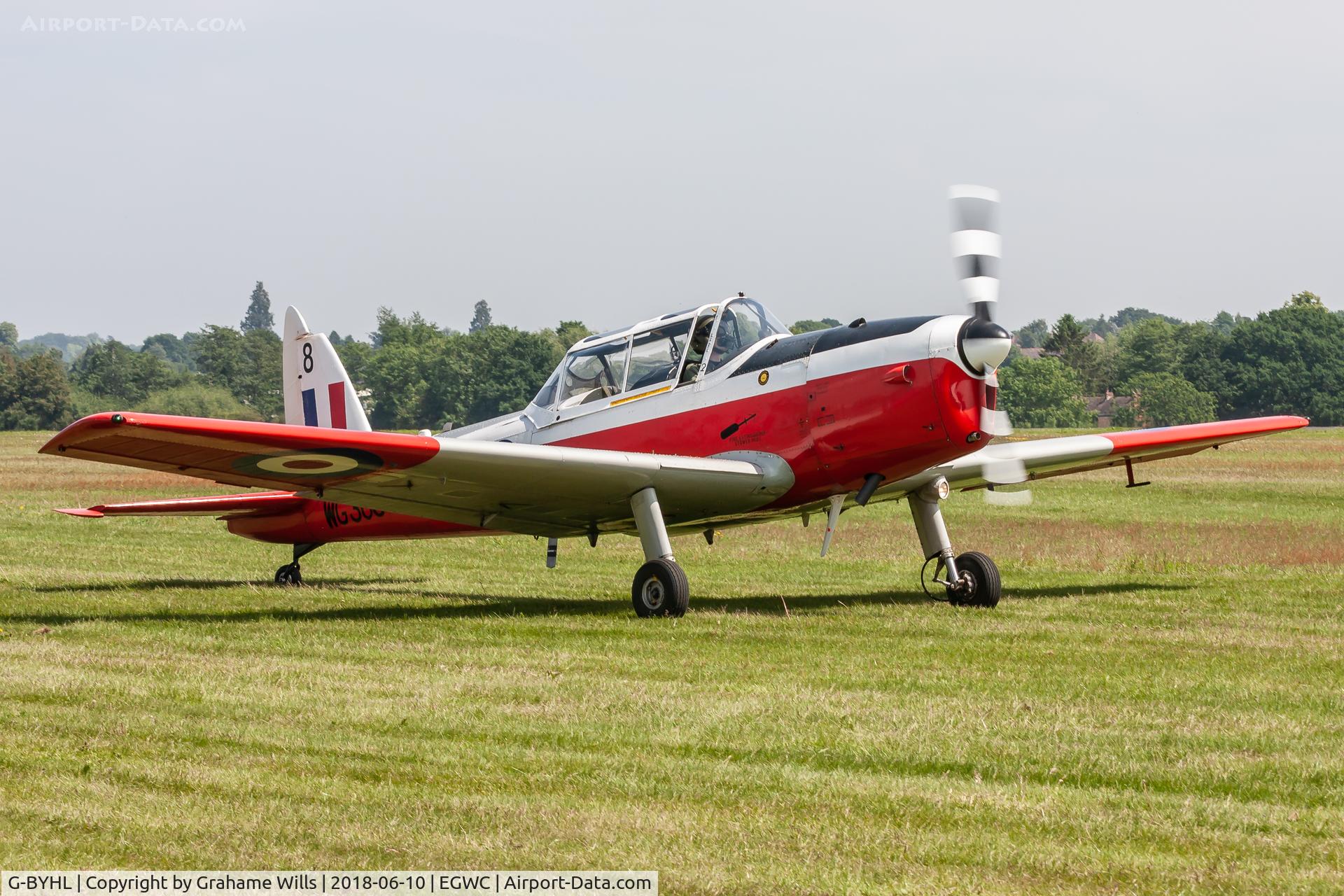 G-BYHL, 1951 De Havilland DHC-1 Chipmunk T.10 C/N C1/0361, De Havilland Chipmunk T10 WG308/8 (G-BYHL) Cosford Air Show 10/6/18