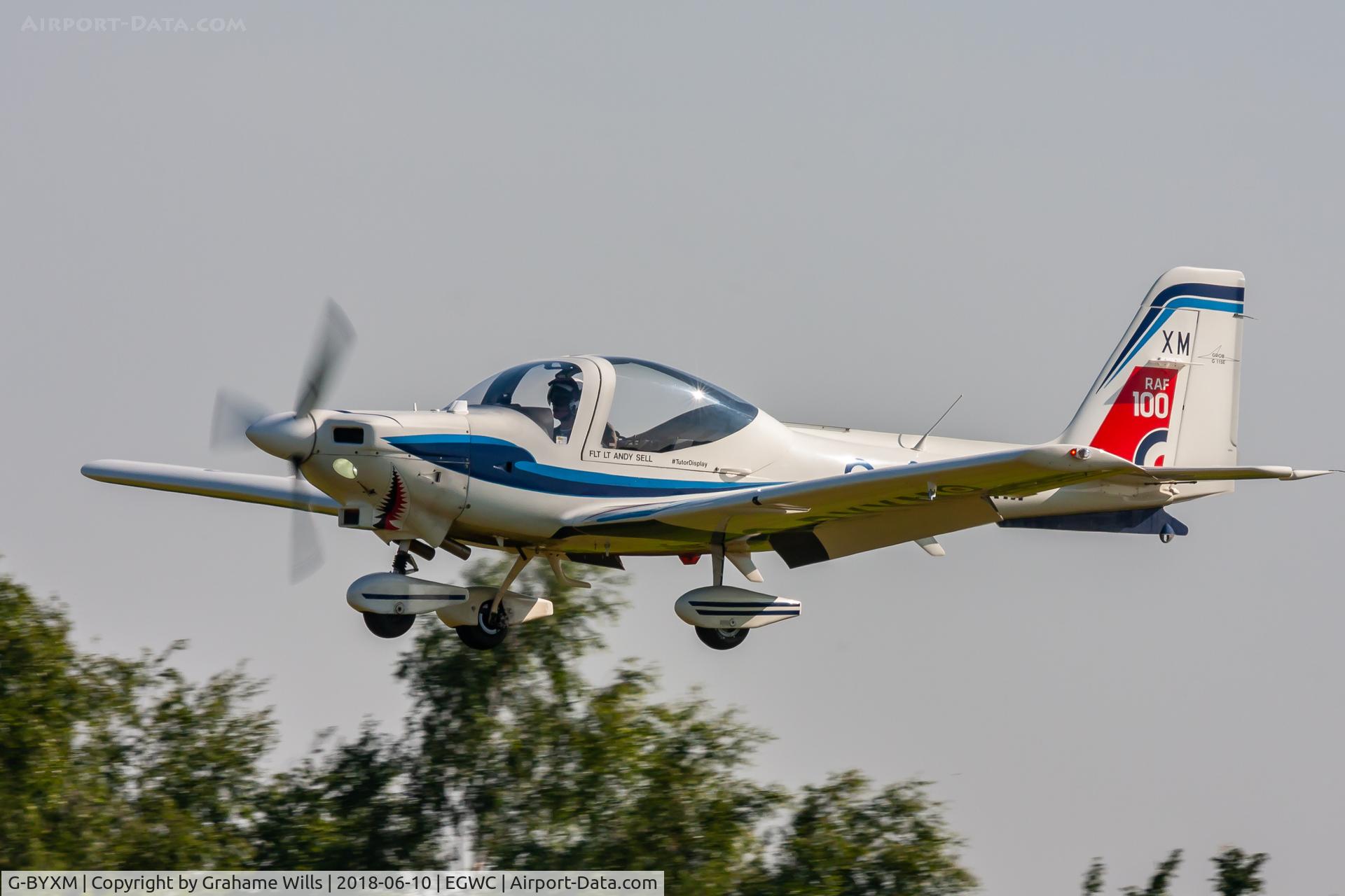G-BYXM, 2001 Grob G-115E Tutor T1 C/N 82173/E, Grob G115E Tutor T1 G-BYXM 115 Sqd RAF Cosford Air Show 10/6/18
