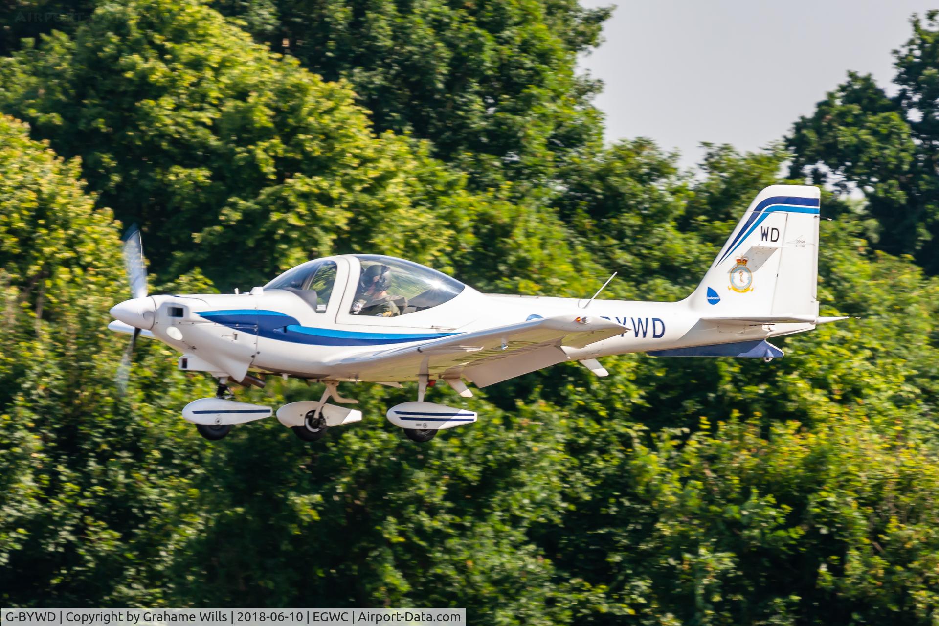 G-BYWD, 2000 Grob G-115E Tutor T1 C/N 82139/E, Grob G115E Tutor T1 G-BYWD Birmingham UAS RAF Cosford Air Show 10/6/18