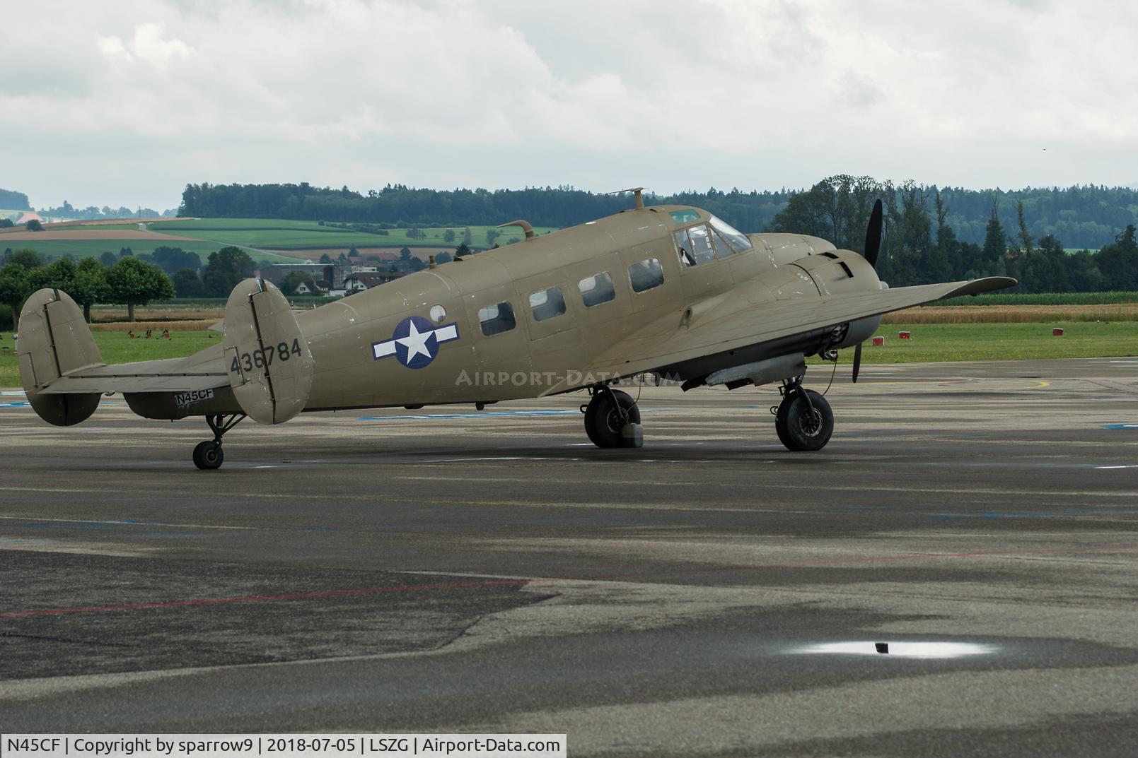 N45CF, 1959 Beech G18S C/N BA-466, New paint-scheme