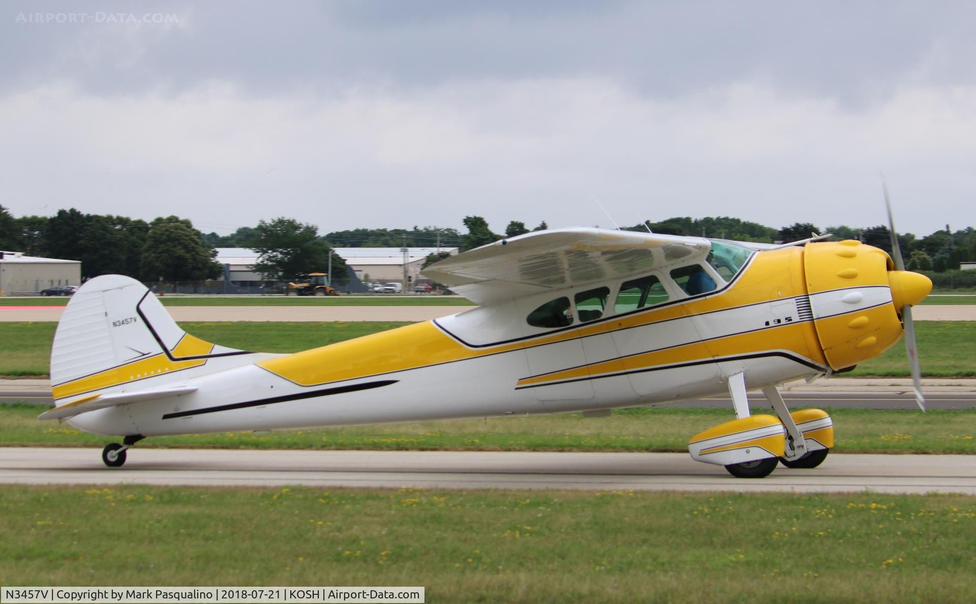 N3457V, 1948 Cessna 195 C/N 7154, Cessna 195