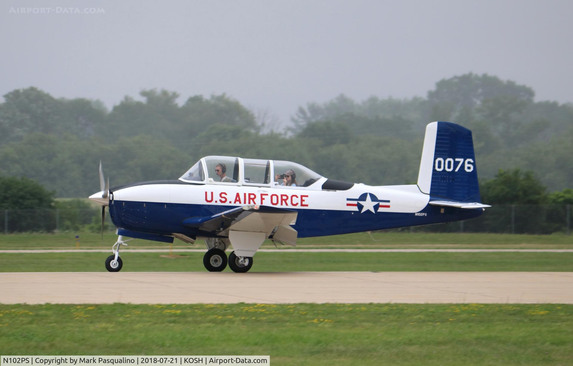 N102PS, 1953 Beech T-34A (A45) Mentor Mentor C/N G-76, Beech T-34A
