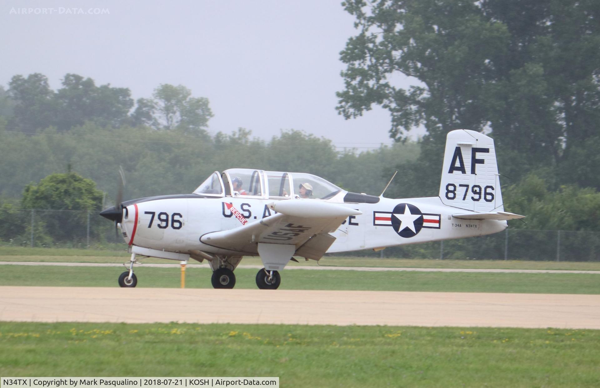 N34TX, Beech A45 C/N G-796, Beech T-34A