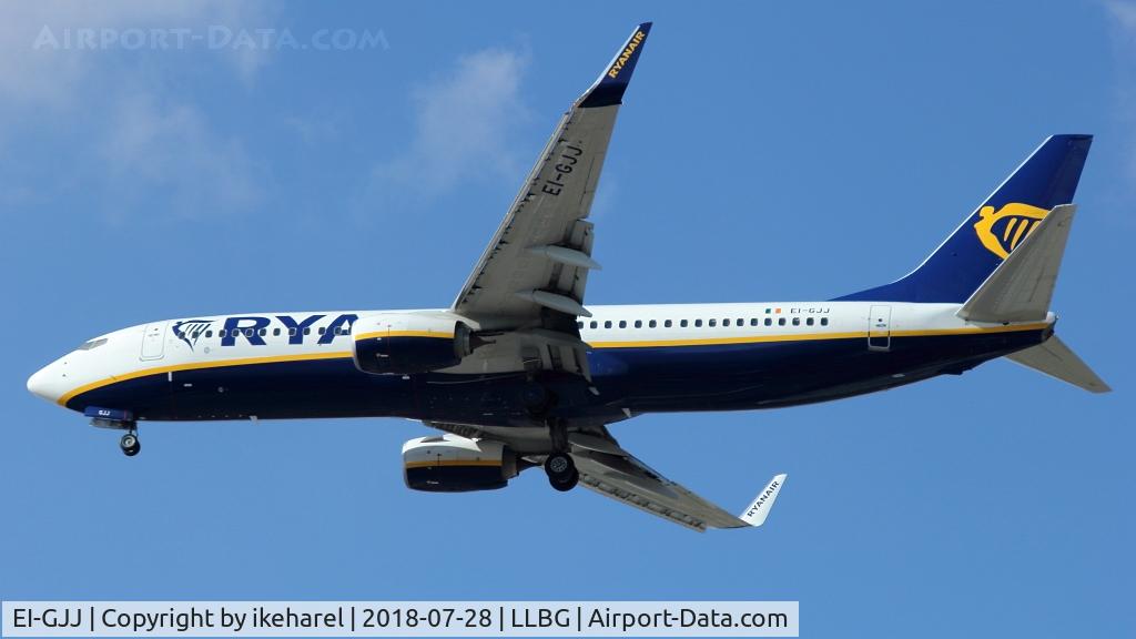 EI-GJJ, 2018 Boeing 737-800 C/N 44831, Flight from Roma, Italia, landing on runway 30.