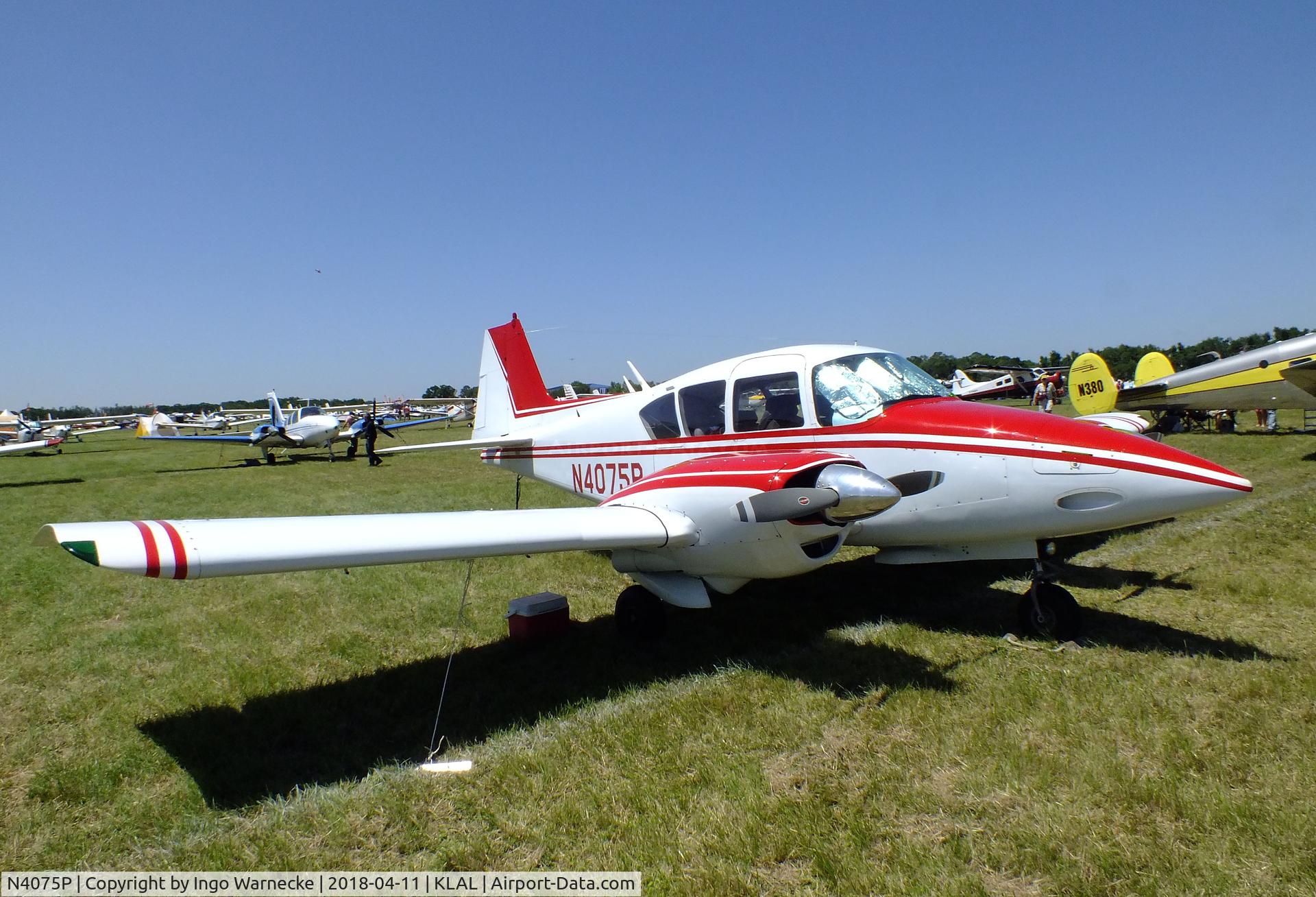 N4075P, 1958 Piper PA-23-160 Apache C/N 23-1537, Piper PA-23-160 Apache H at 2018 Sun 'n Fun, Lakeland FL