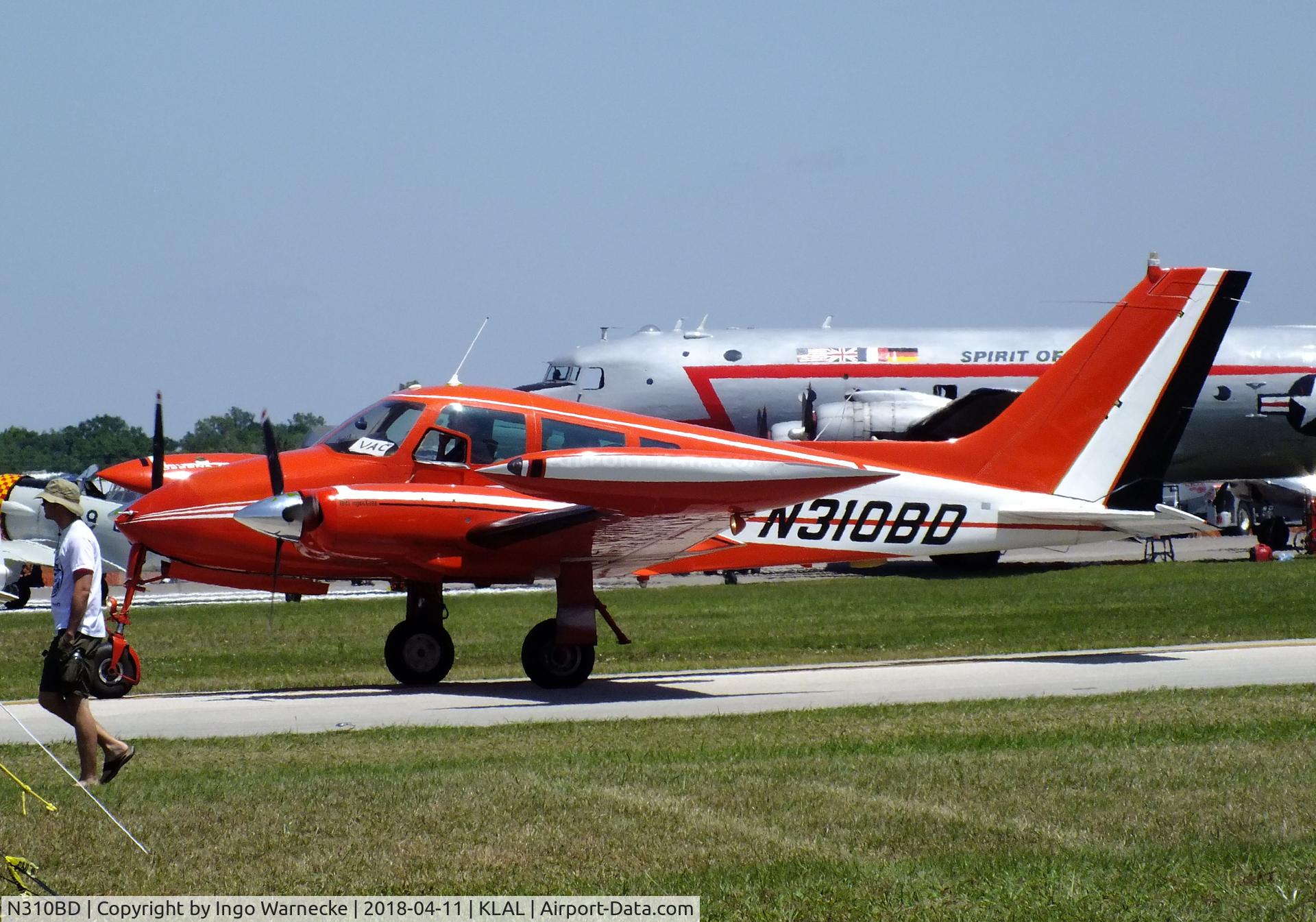 N310BD, 1965 Cessna 310J C/N 310J0013, Cessna 310J at 2018 Sun 'n Fun, Lakeland FL