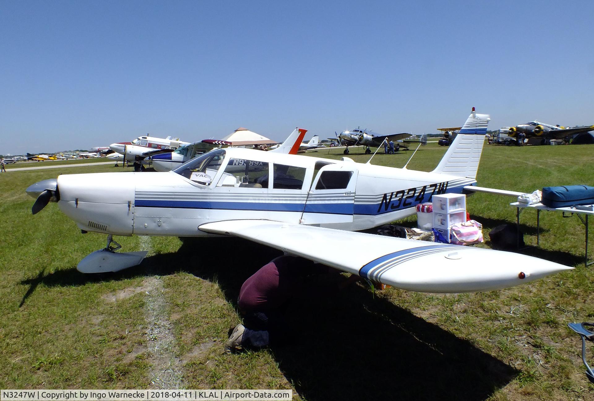 N3247W, 1965 Piper PA-32-260 Cherokee Six Cherokee Six C/N 32-64, Piper PA-32-260 Cherokee Six at 2018 Sun 'n Fun, Lakeland FL