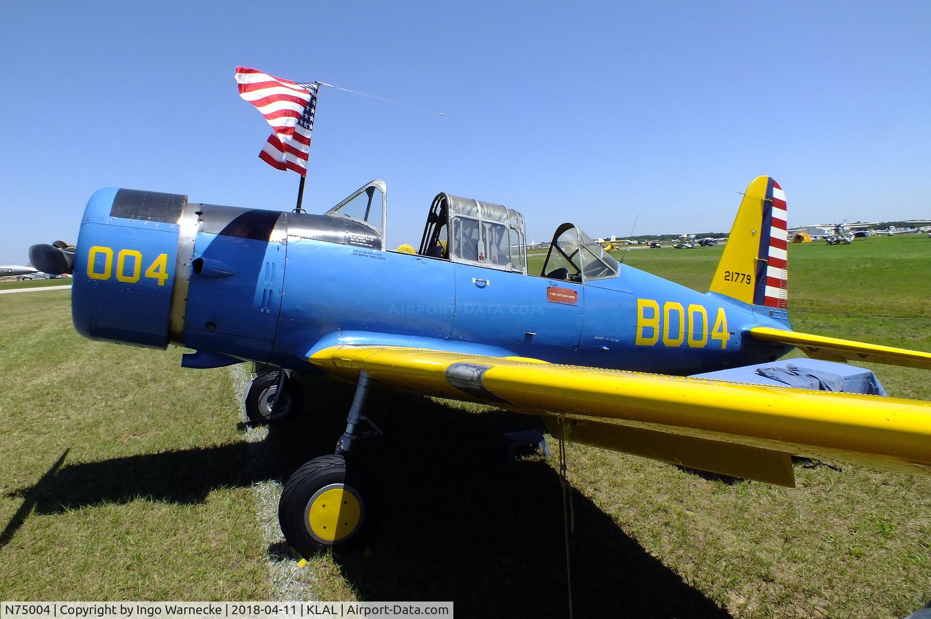 N75004, 1942 Convair BT-15 C/N 6720, Vultee BT-15 Valiant at 2018 Sun 'n Fun, Lakeland FL