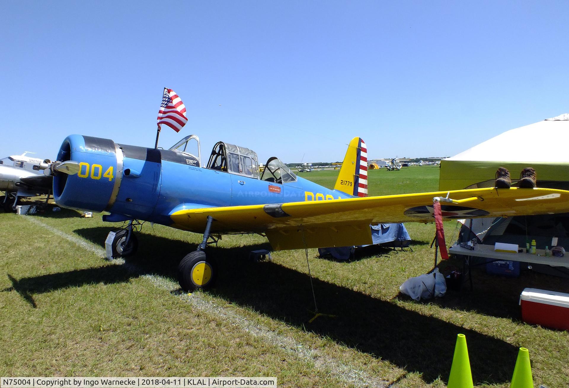 N75004, 1942 Convair BT-15 C/N 6720, Vultee BT-15 Valiant at 2018 Sun 'n Fun, Lakeland FL