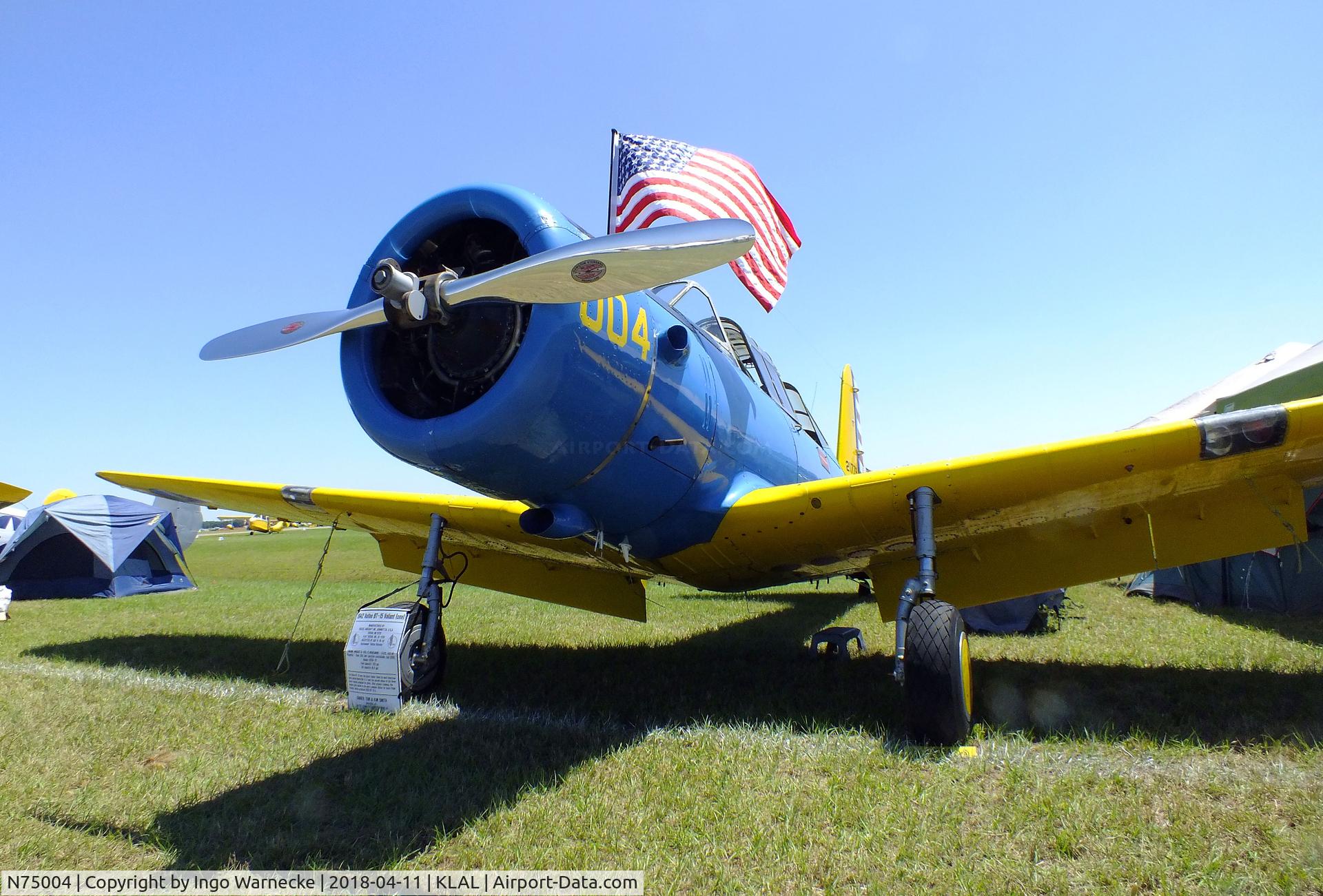 N75004, 1942 Convair BT-15 C/N 6720, Vultee BT-15 Valiant at 2018 Sun 'n Fun, Lakeland FL