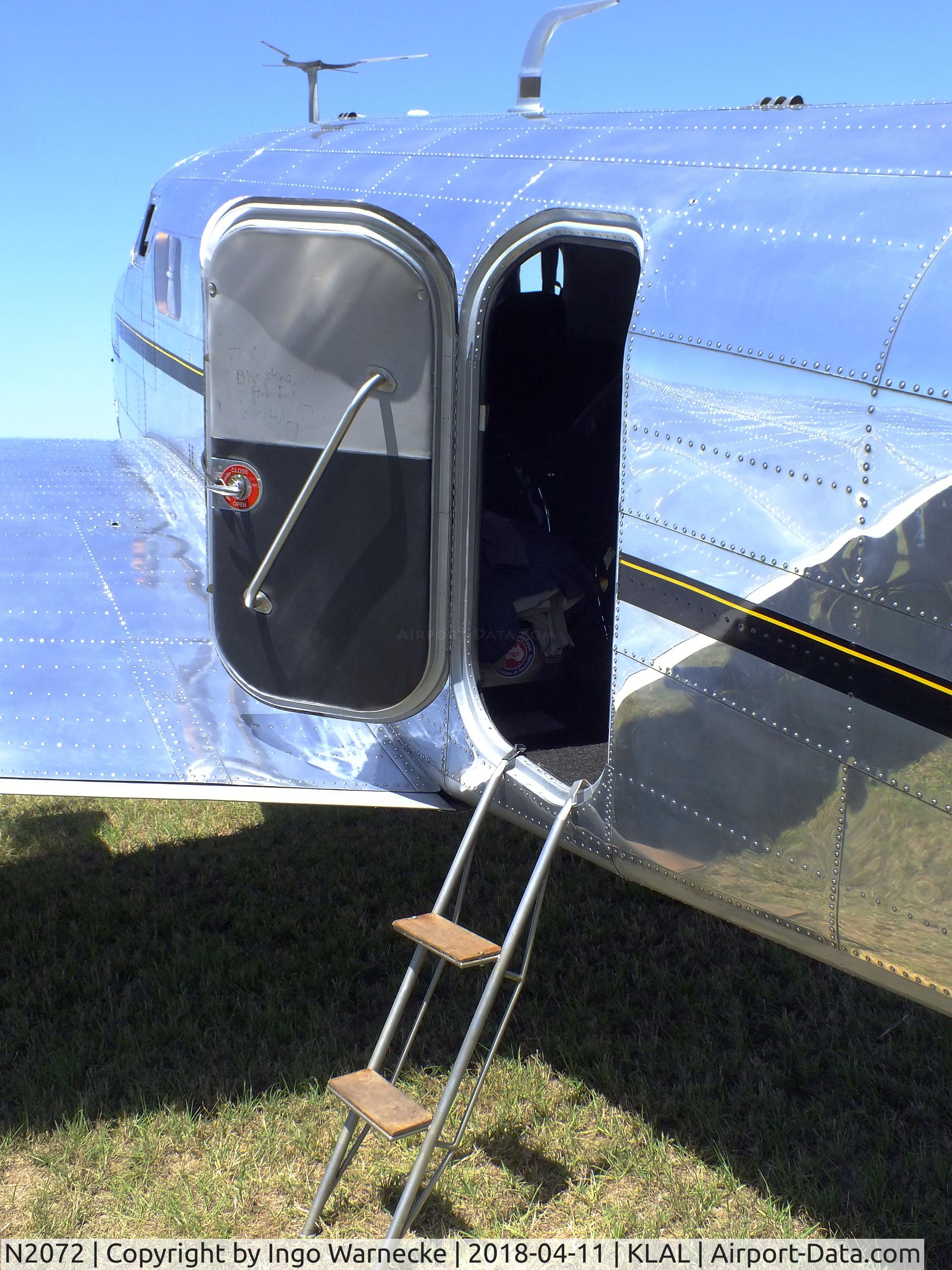 N2072, 1936 Lockheed 12A Electra Junior C/N 1208, Lockheed 12A Electra Junior at 2018 Sun 'n Fun, Lakeland FL