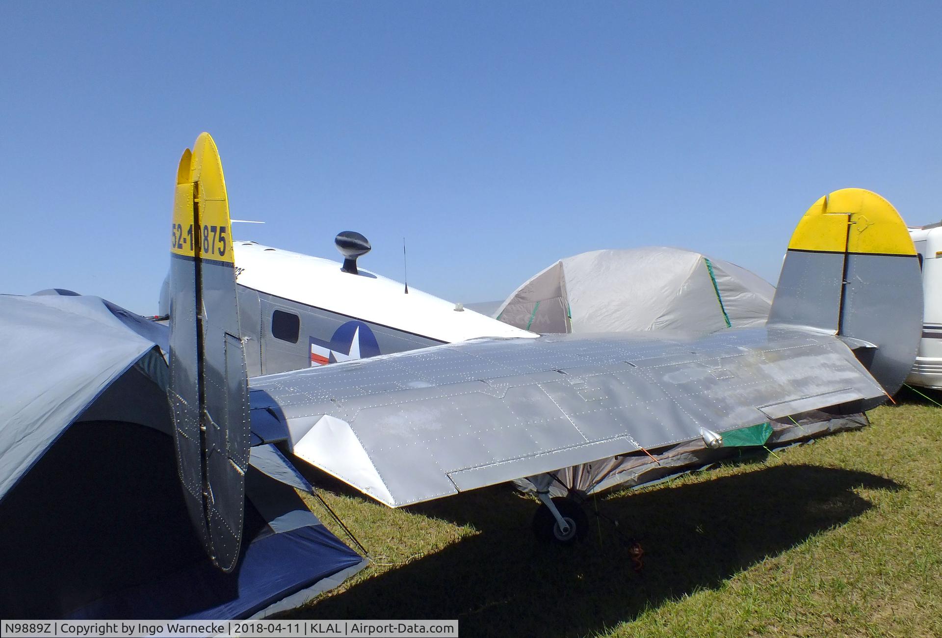 N9889Z, 1952 Beech C-45H Expeditor C/N AF-805, Beechcraft C-45H Expeditor at 2018 Sun 'n Fun, Lakeland FL