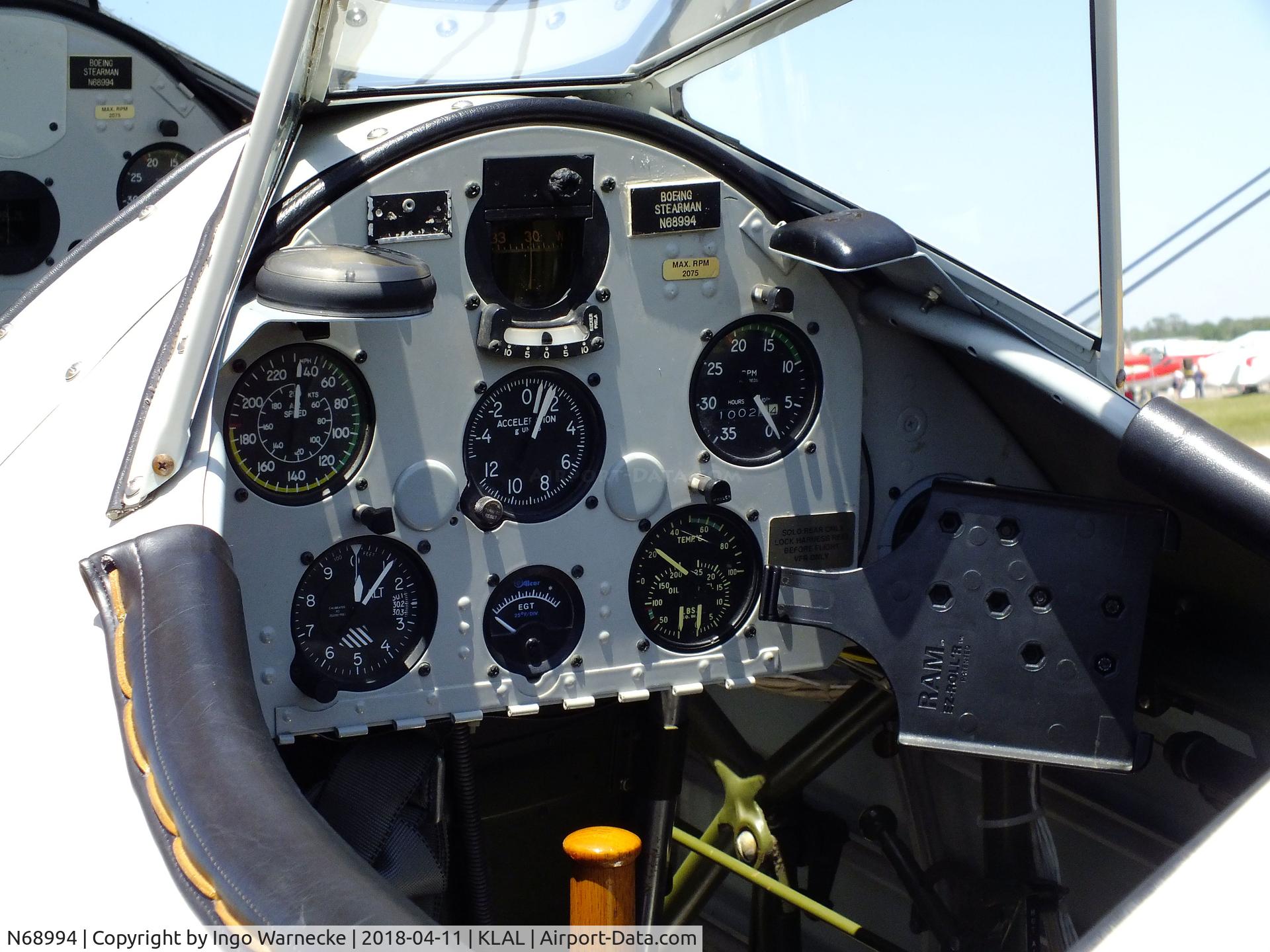 N68994, 1943 Boeing N2S-3 Kaydet (B75N1) C/N 75-7598, Boeing B75N1 (Stearman) at 2018 Sun 'n Fun, Lakeland FL #c