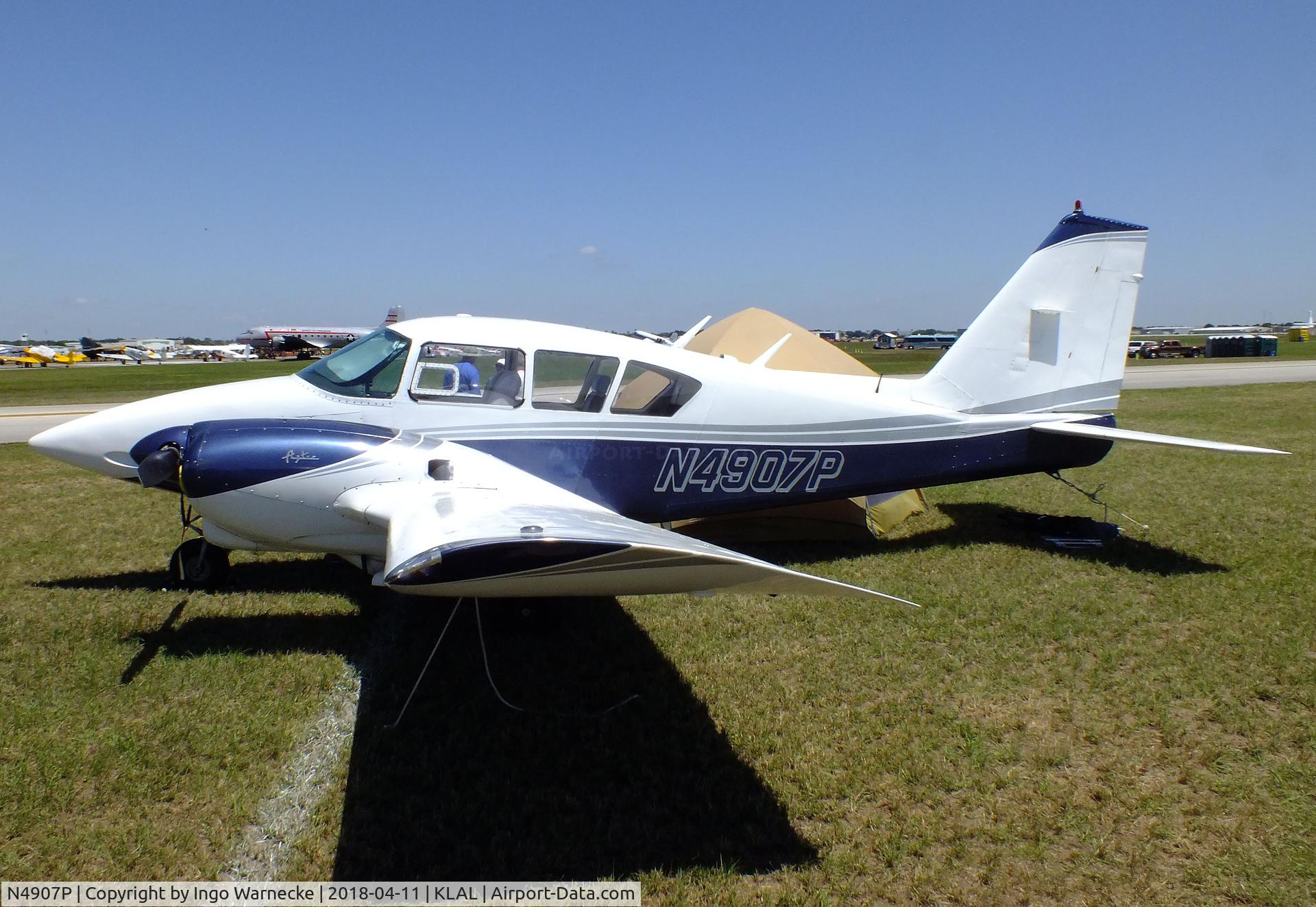 N4907P, 1961 Piper PA-23-250 Aztec C/N 27-498, Piper PA-23-250 Aztec at 2018 Sun 'n Fun, Lakeland FL