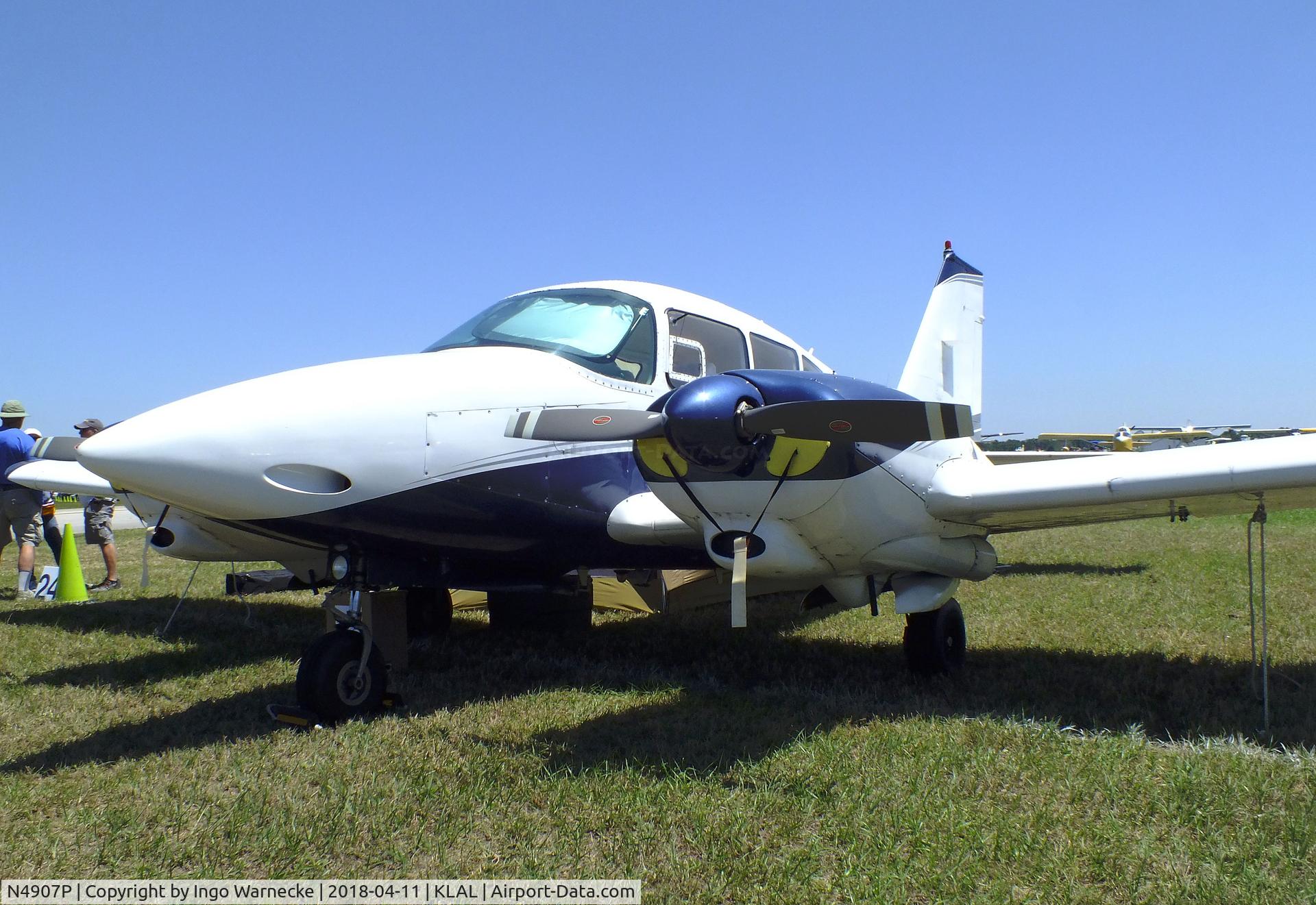 N4907P, 1961 Piper PA-23-250 Aztec C/N 27-498, Piper PA-23-250 Aztec at 2018 Sun 'n Fun, Lakeland FL