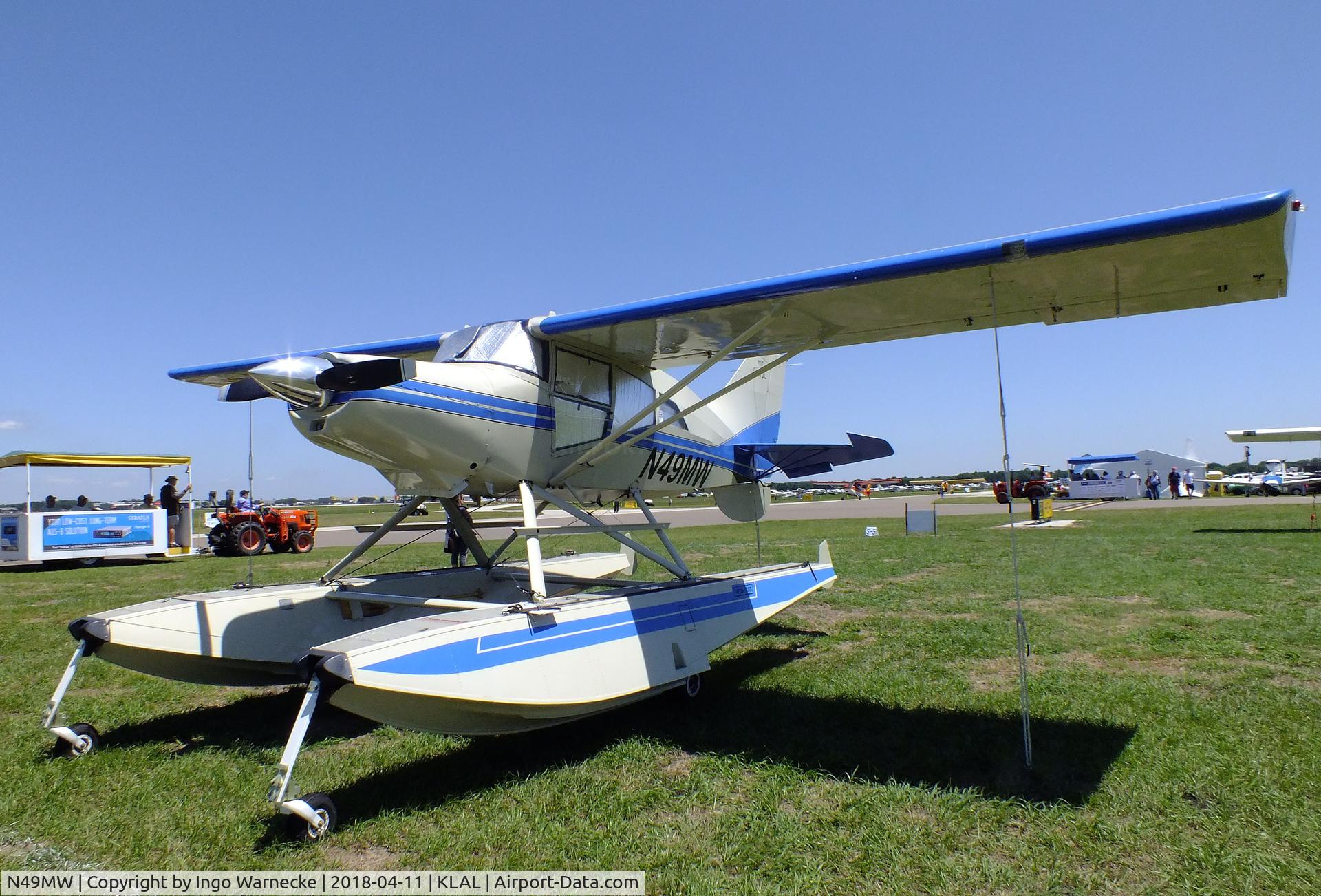 N49MW, 1992 Maule M-7-235 Super Rocket C/N 4112C, Maule M-7-235 Super Rocket on amphibious floats at 2018 Sun 'n Fun, Lakeland FL