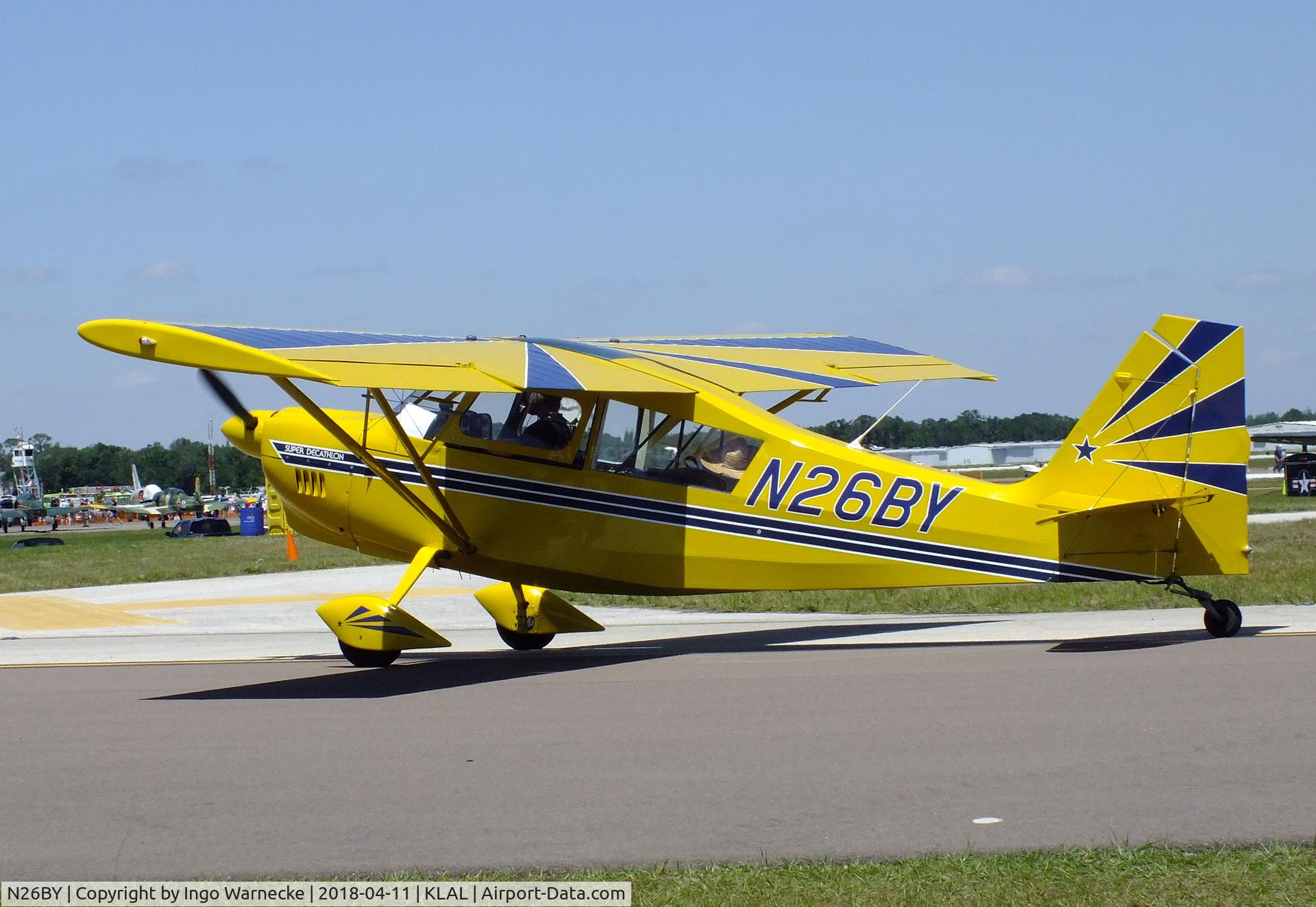 N26BY, 2004 American Champion 8KCAB Super Decathlon C/N 963-2004, American Champion 8KCAB Super Decathlon at 2018 Sun 'n Fun, Lakeland FL