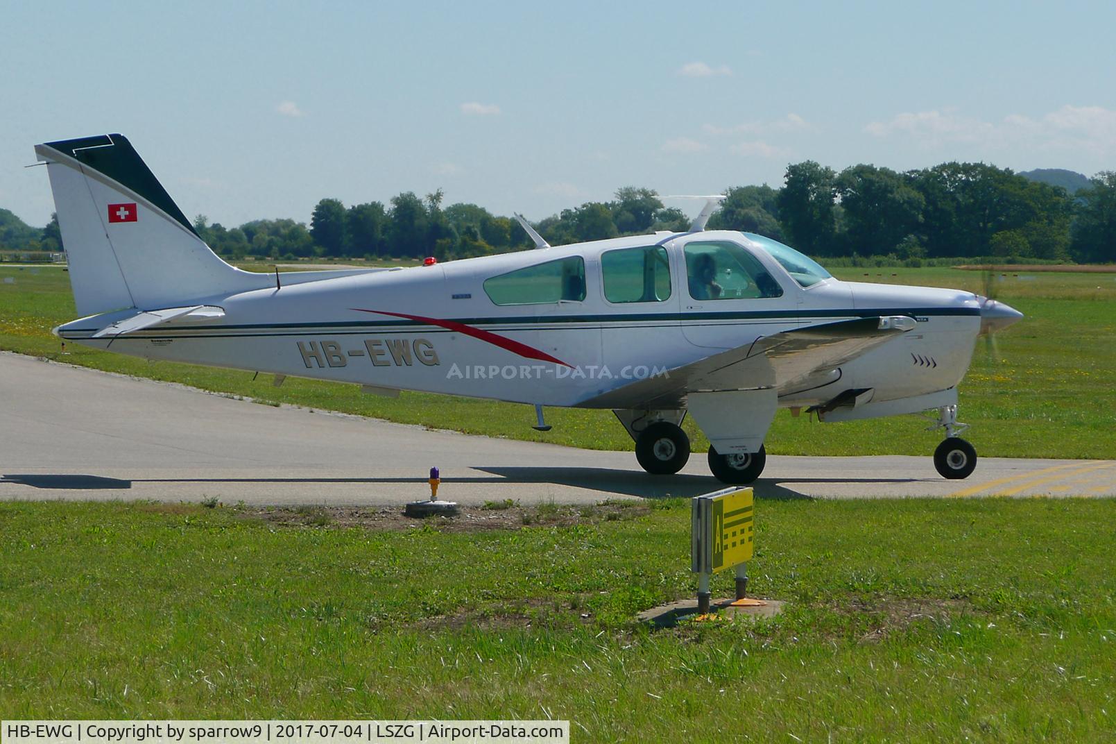HB-EWG, 1974 Beech F33A Bonanza Bonanza C/N CE-513, To RWY 06