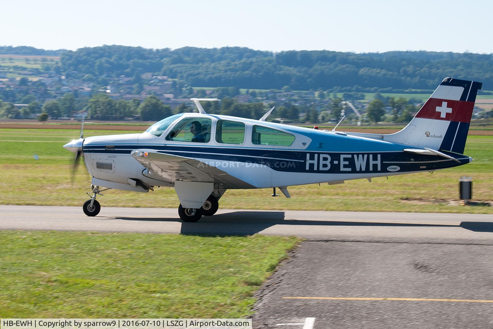 HB-EWH, 1979 Beech F33A Bonanza Bonanza C/N CE-844, At Grenchen