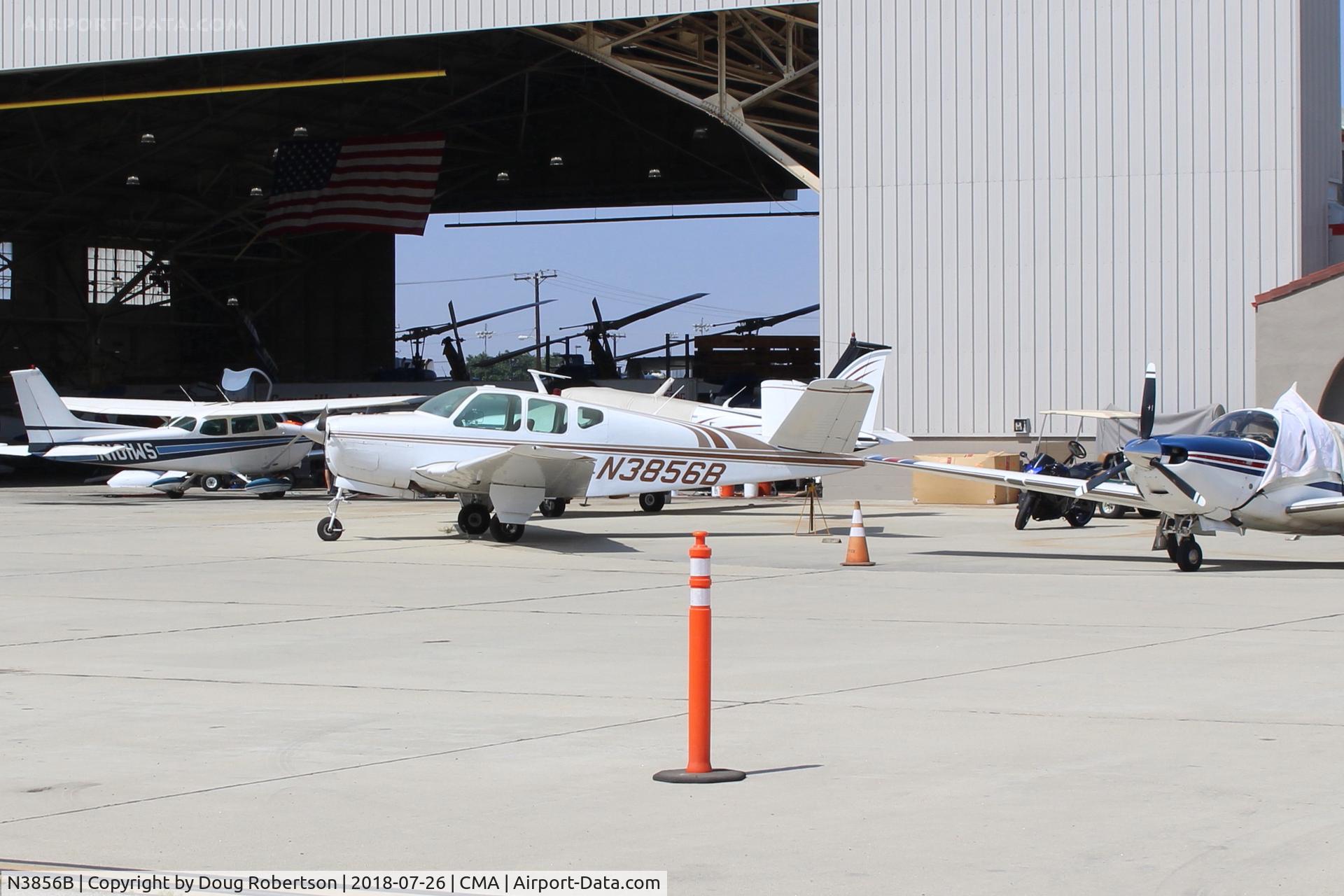 N3856B, 1955 Beech F35 Bonanza C/N D-4122, 1955 Beech F35 BONANZA, Continental E225-8 225 Hp