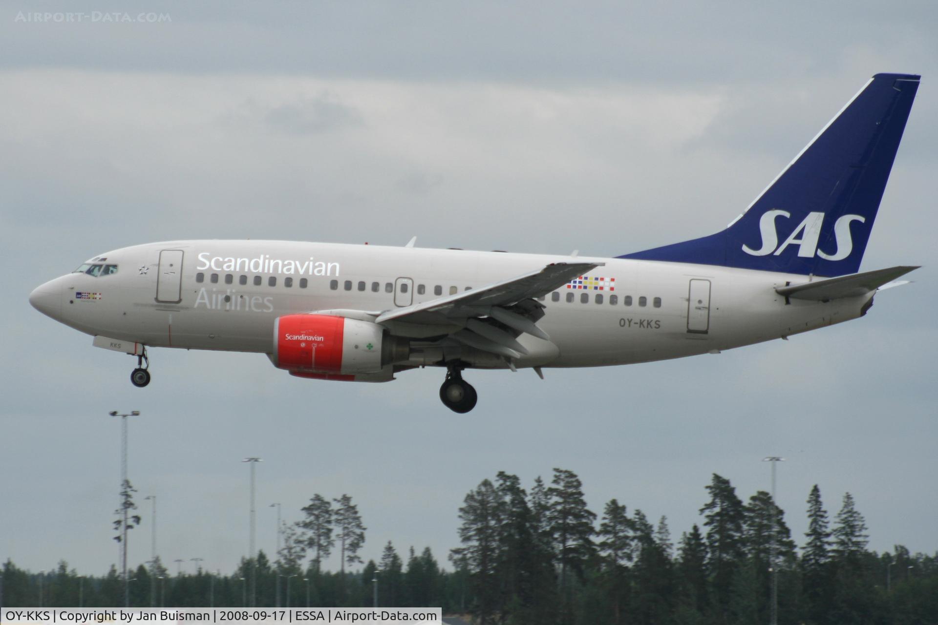 OY-KKS, 2000 Boeing 737-683 C/N 28322, SAS