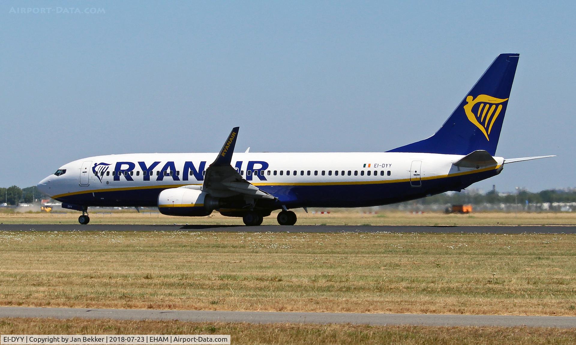 EI-DYY, 2008 Boeing 737-8AS C/N 37521, Schiphol Amsterdam