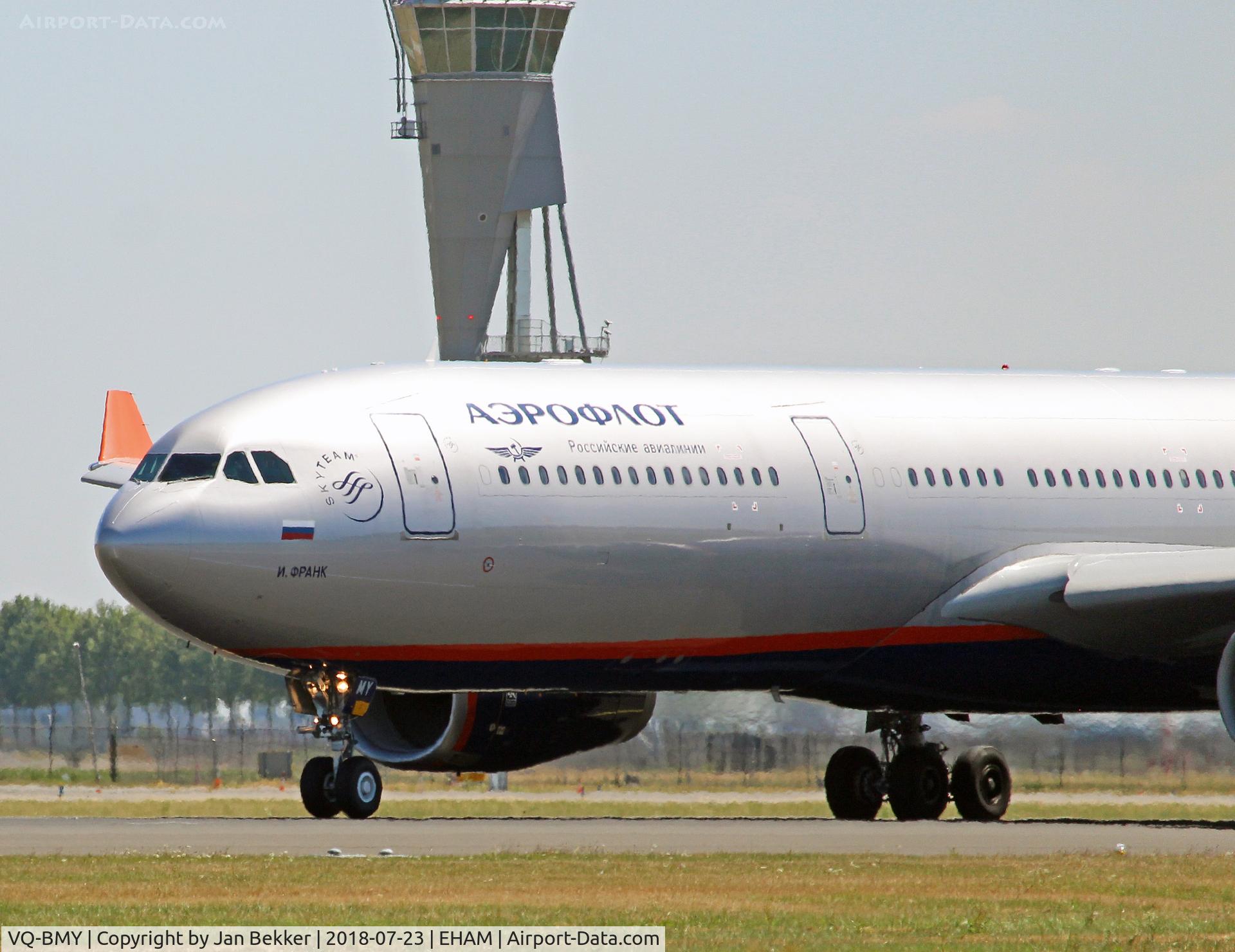 VQ-BMY, 2012 Airbus A330-343X C/N 1301, Schiphol Amsterdam