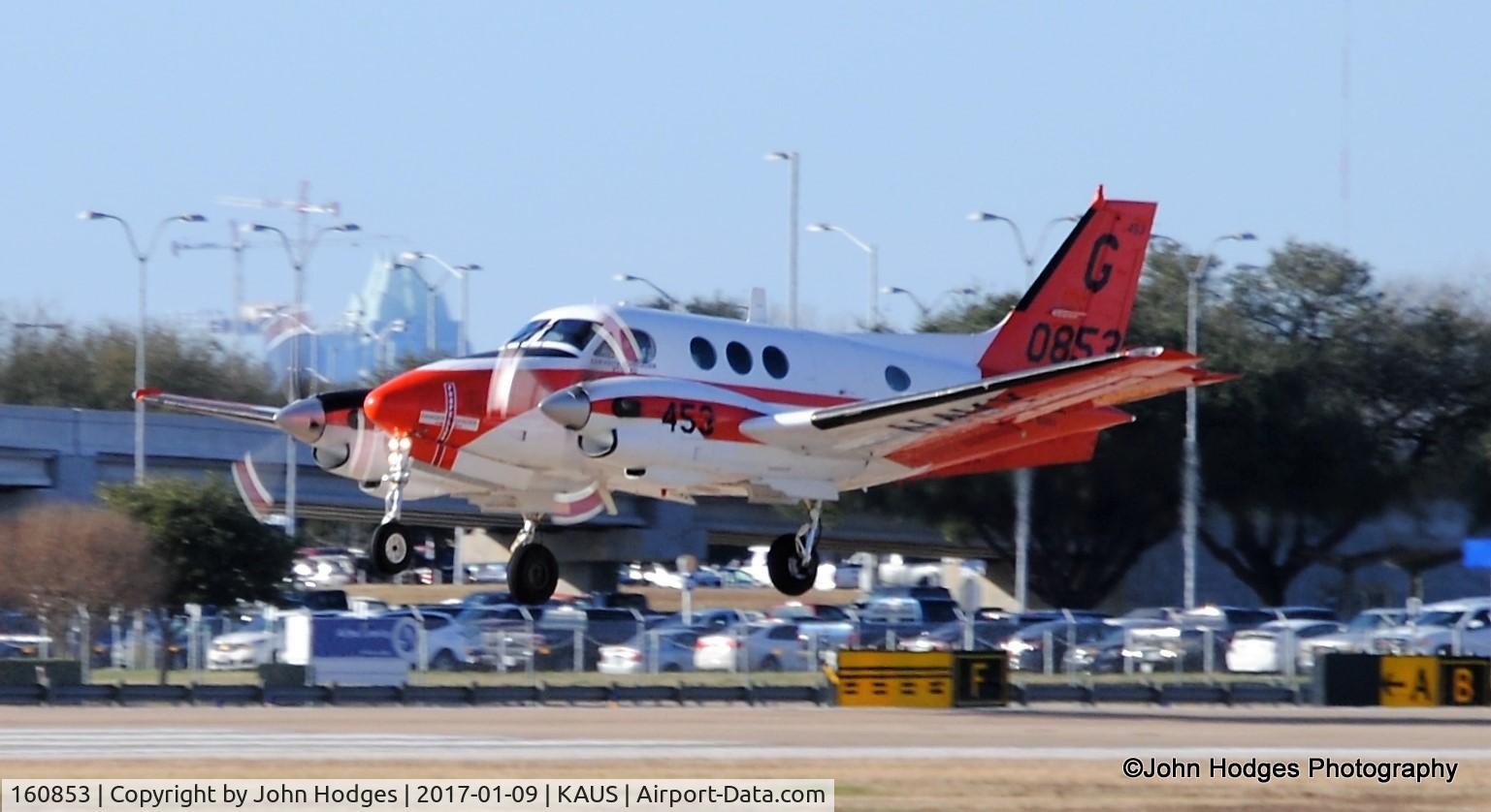160853, 1977 Beechcraft T-44A Pegasus C/N LL-15, VT-21's XO visiting Austin