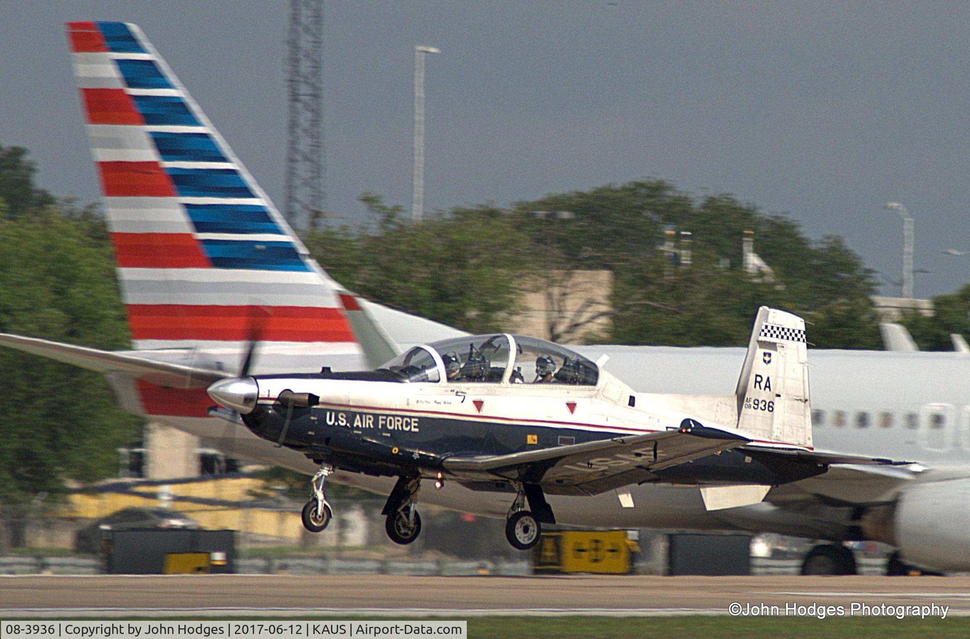 08-3936, 2008 Raytheon Beech T-6A Texan II C/N PT-495, Doing options at KAUS